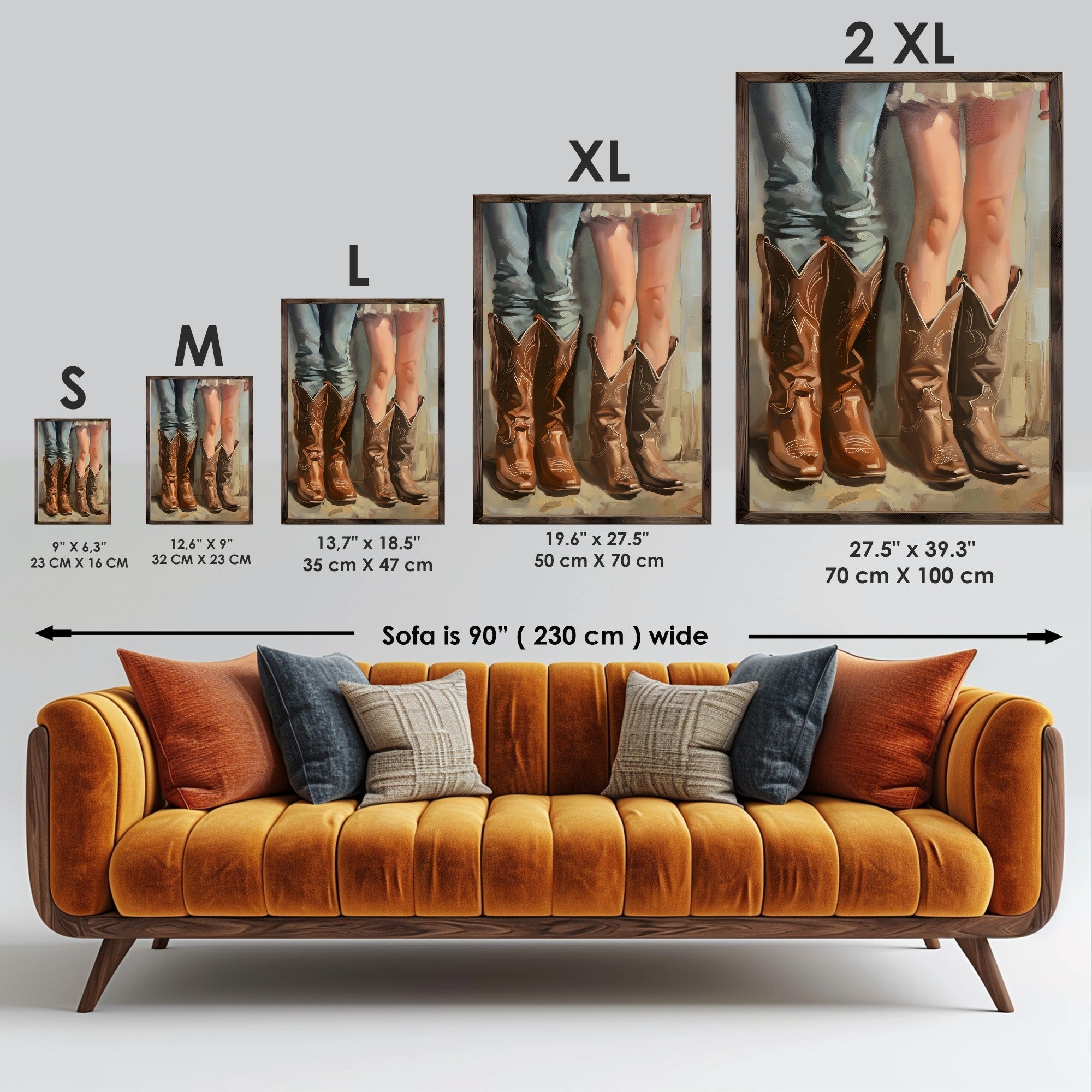 Quadro Decorativo MDF Emoldurado Multicolor GE097-L - Impressão UV em Madeira de Pinho 35x47cm