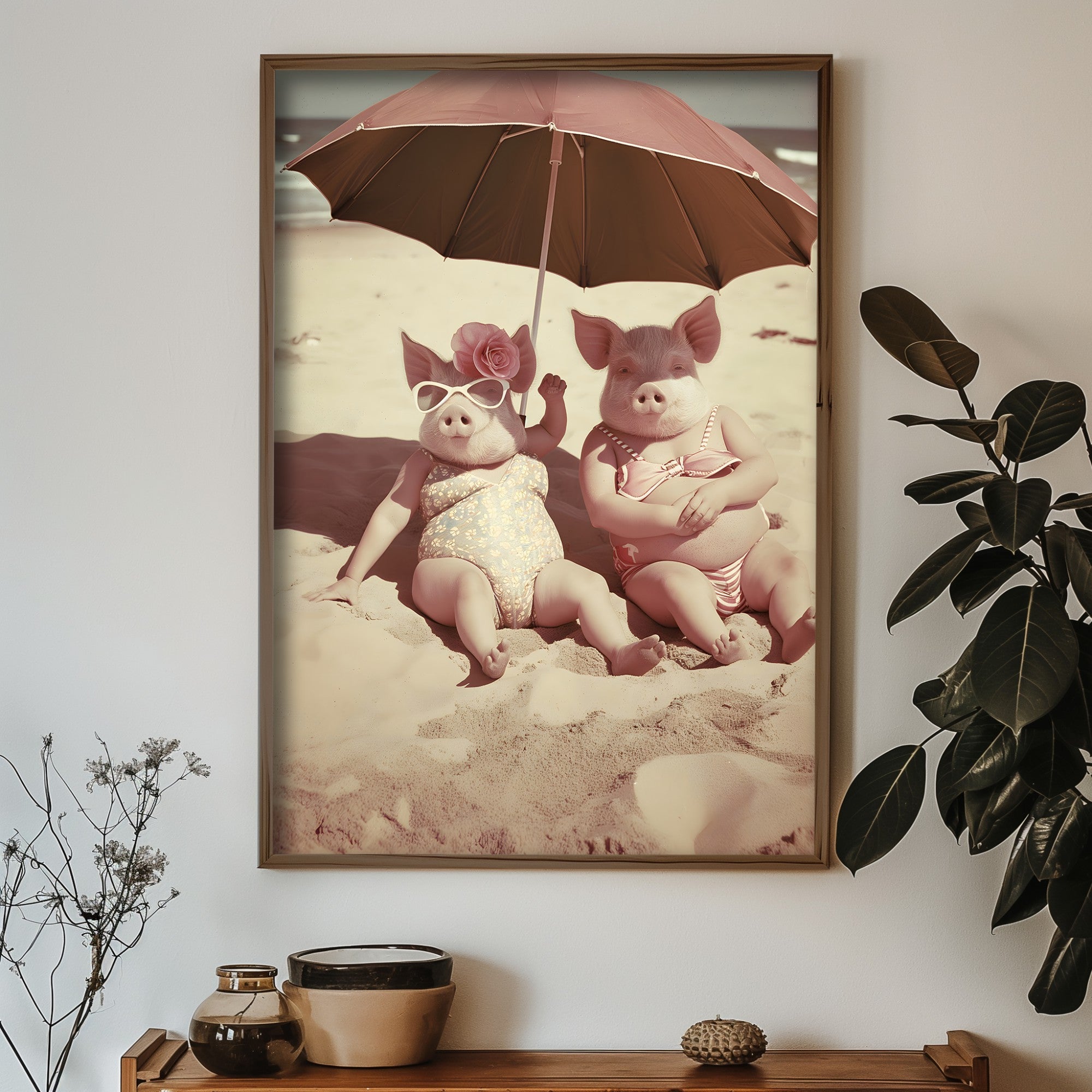 Quadro Decorativo MDF Emoldurado Multicolor GE098-L - Impressão UV em Madeira de Pinho 35x47cm