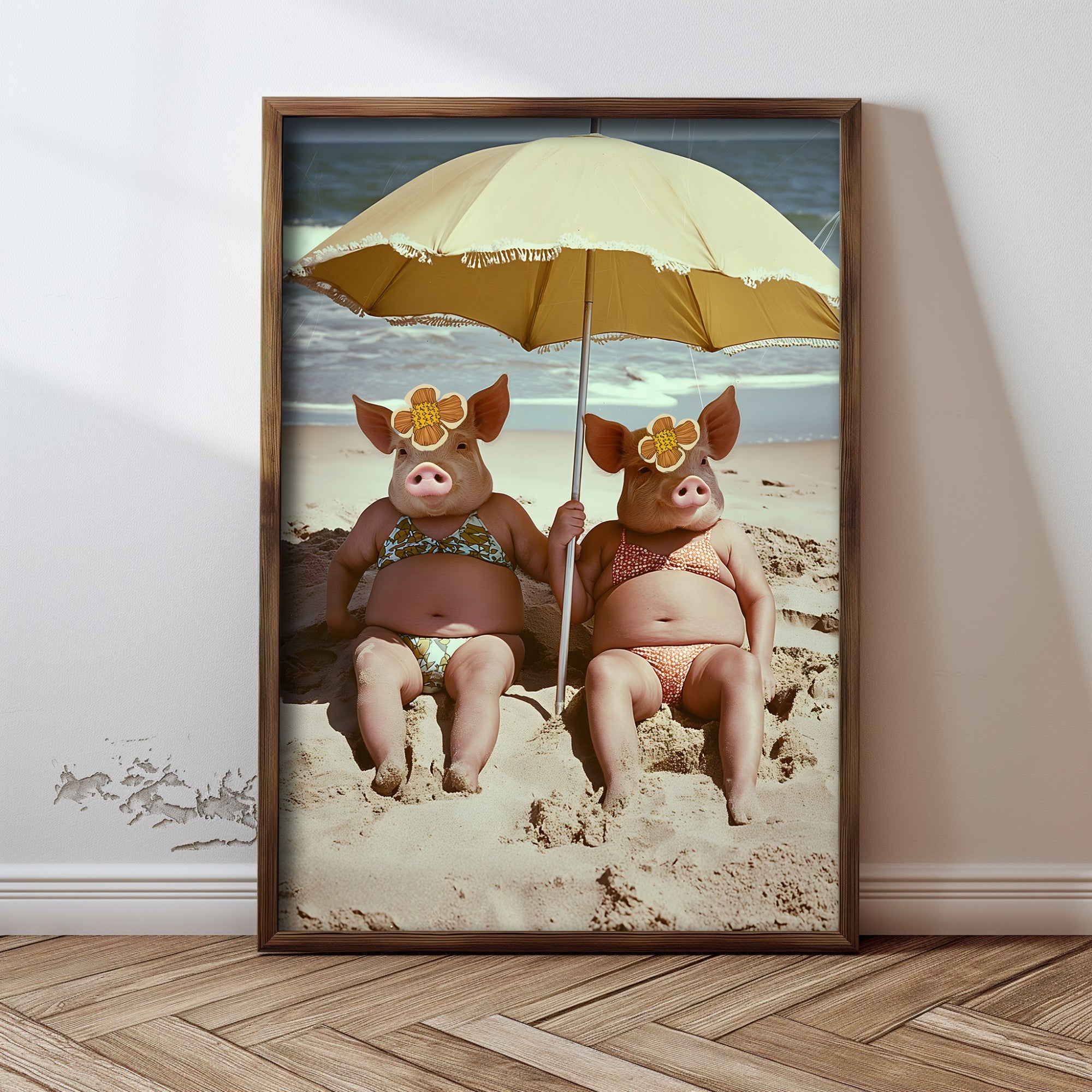 Quadro Decorativo MDF Emoldurado Multicolor GE099-L - Impressão UV em Madeira de Pinho 35x47cm