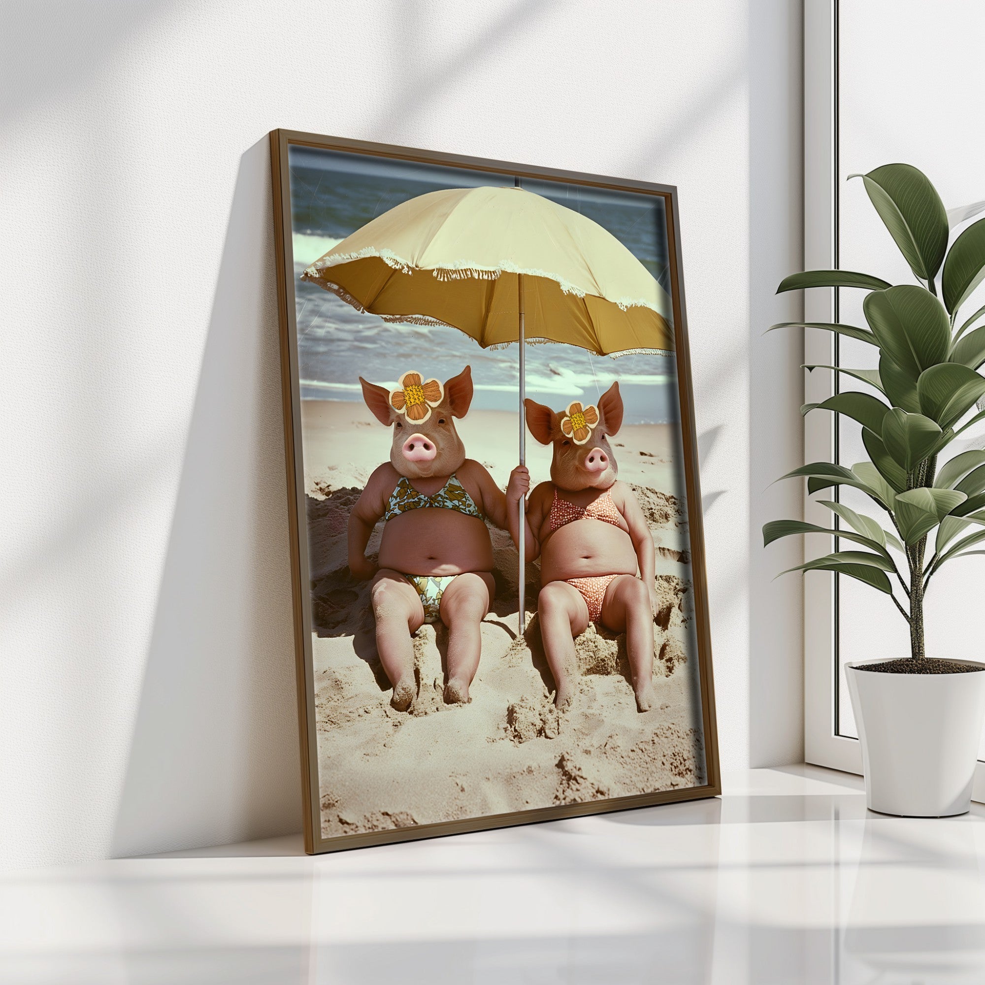 Quadro Decorativo MDF Emoldurado Multicolor GE099-L - Impressão UV em Madeira de Pinho 35x47cm