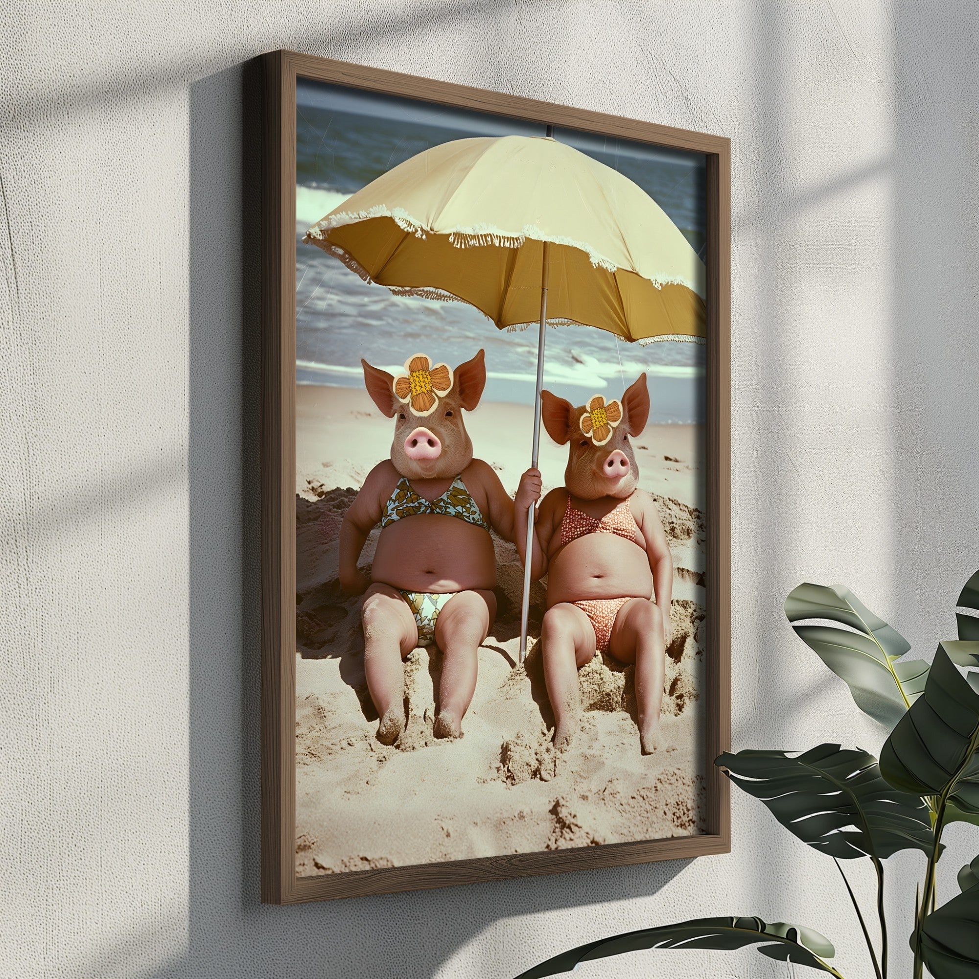 Quadro Decorativo MDF Emoldurado Multicolor GE099-L - Impressão UV em Madeira de Pinho 35x47cm