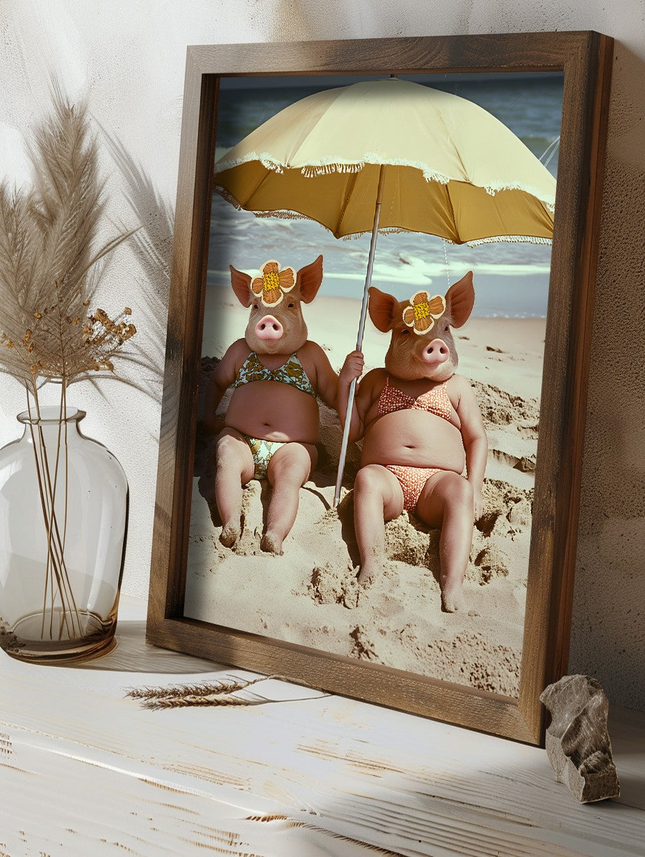 Quadro Decorativo MDF Emoldurado Multicolor GE099-L - Impressão UV em Madeira de Pinho 35x47cm