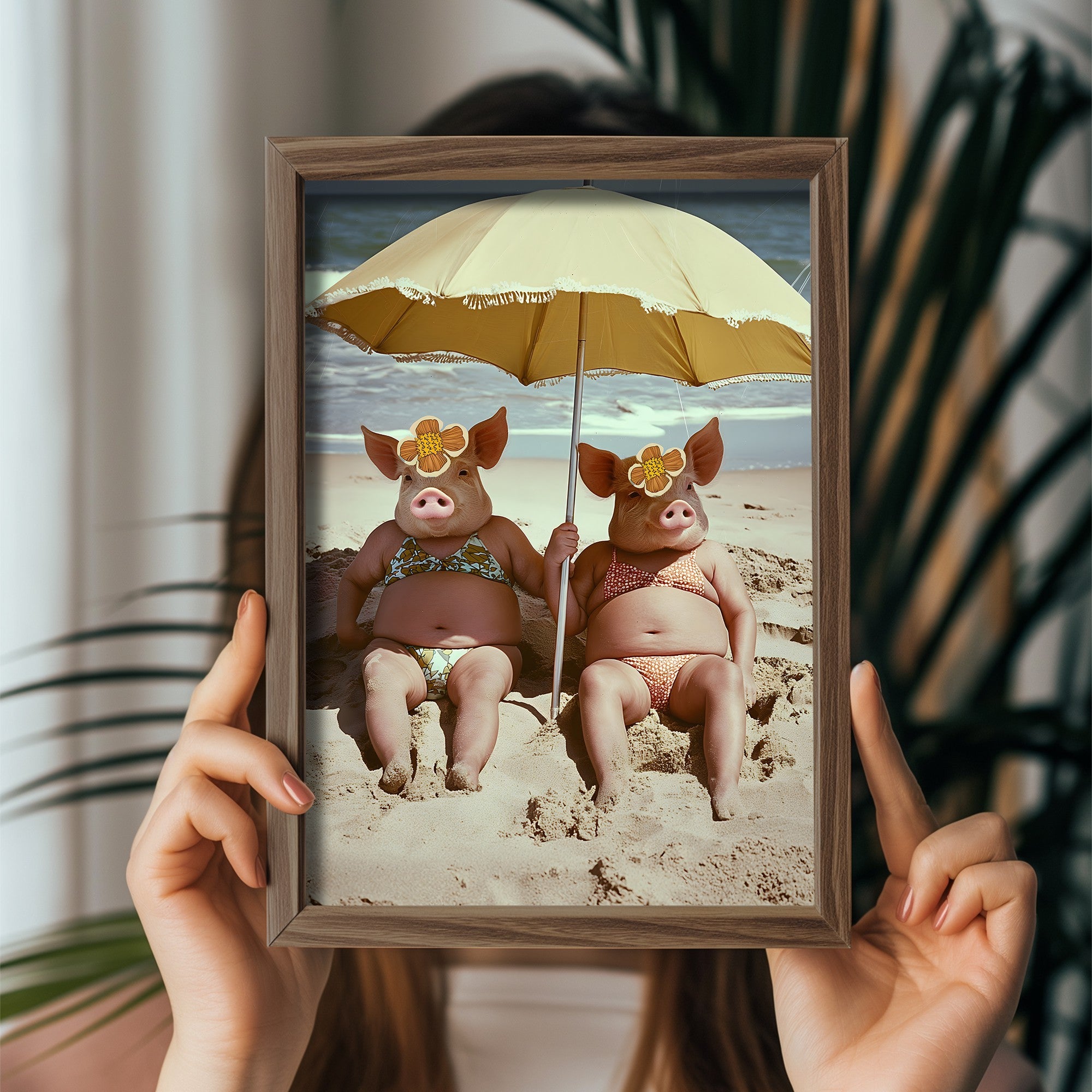 Quadro Decorativo MDF Emoldurado Multicolor GE099-L - Impressão UV em Madeira de Pinho 35x47cm