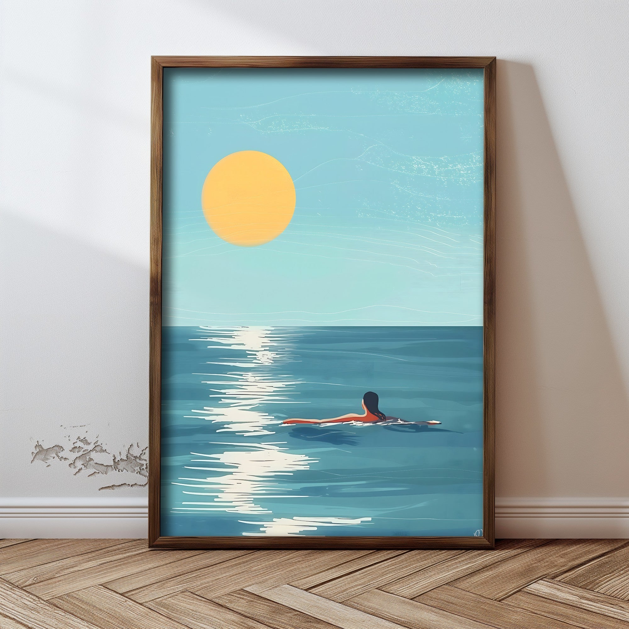 Quadro Decorativo MDF Emoldurado Multicolor GE101-L - Impressão UV em Madeira de Pinho 35x47cm