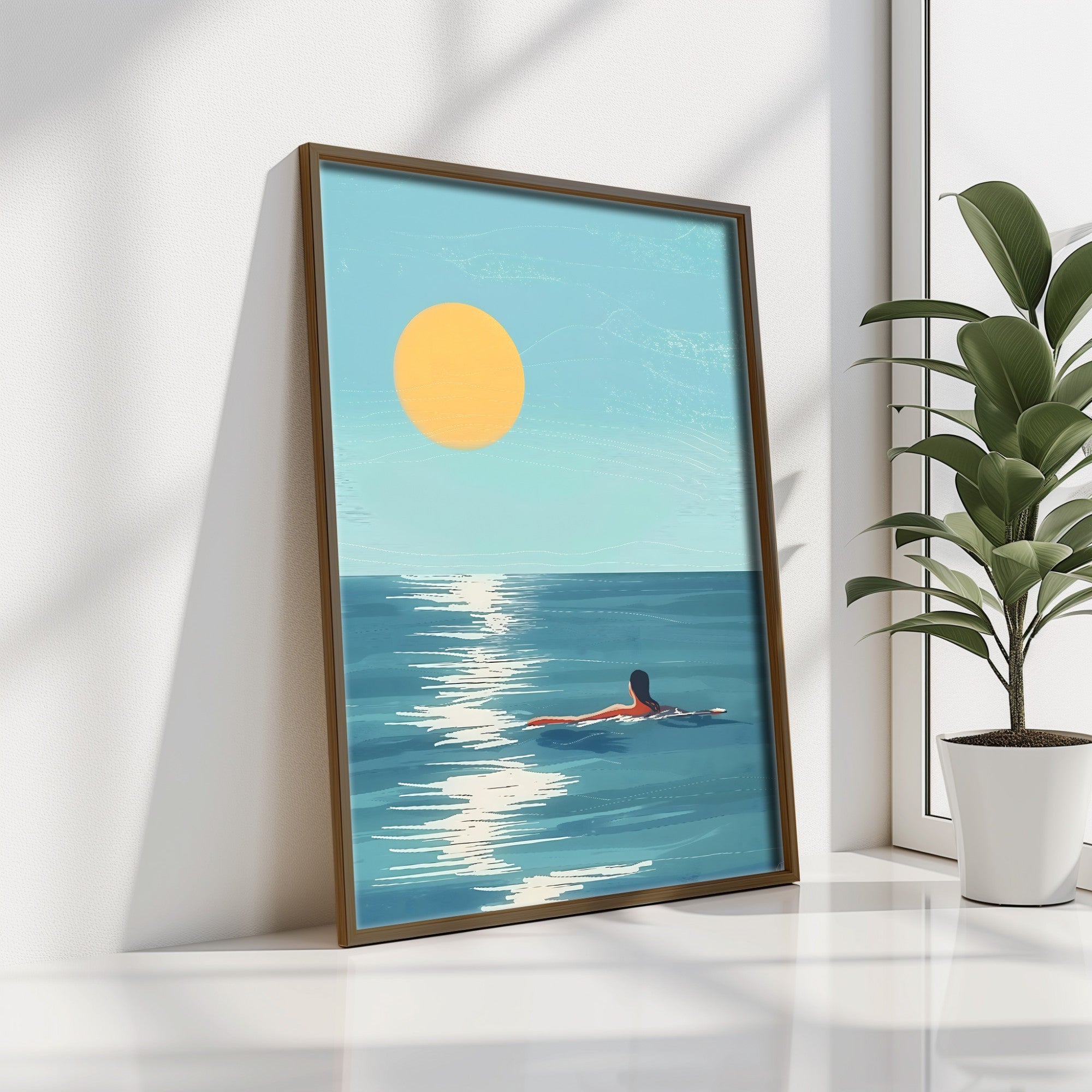 Quadro Decorativo MDF Emoldurado Multicolor GE101-L - Impressão UV em Madeira de Pinho 35x47cm