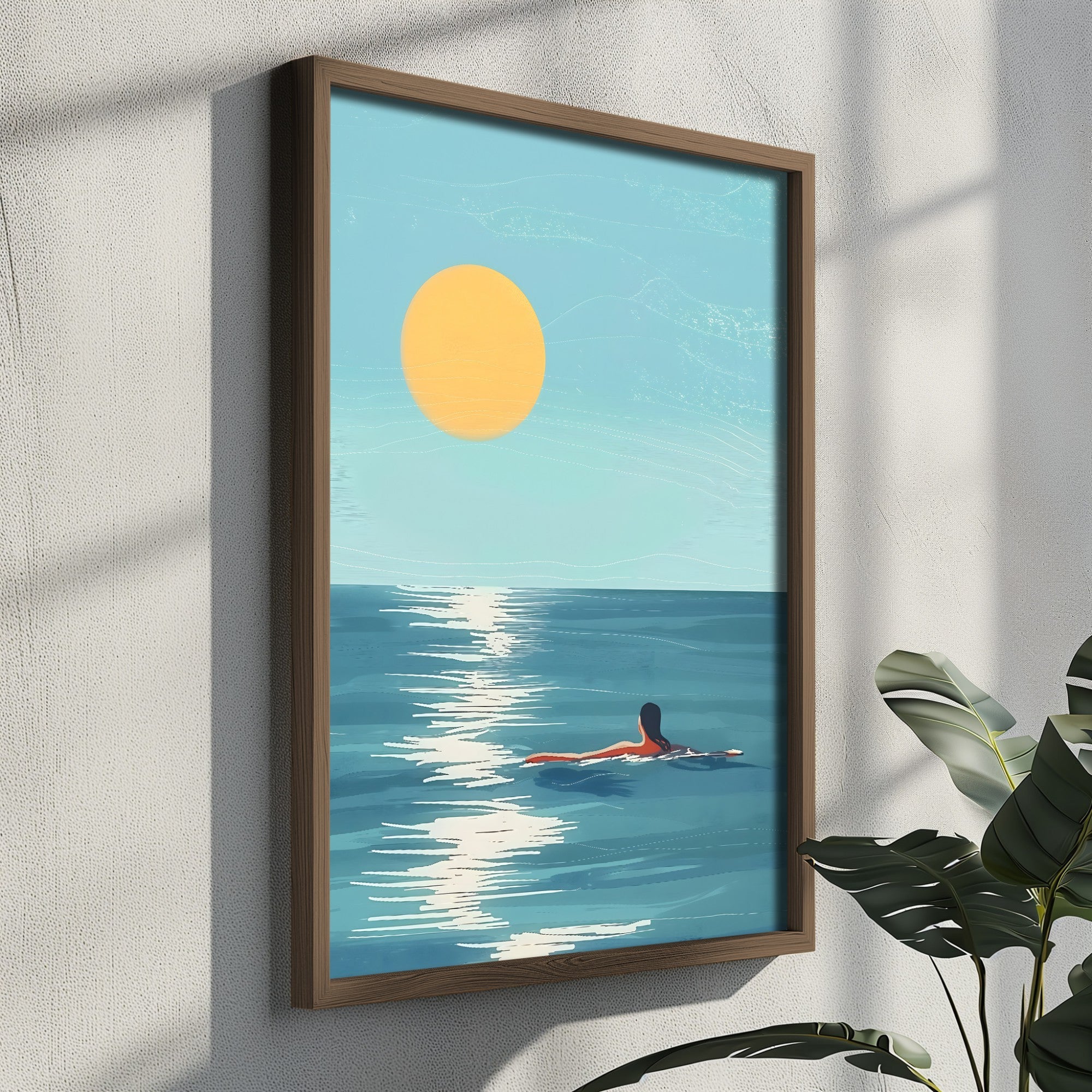 Quadro Decorativo MDF Emoldurado Multicolor GE101-L - Impressão UV em Madeira de Pinho 35x47cm