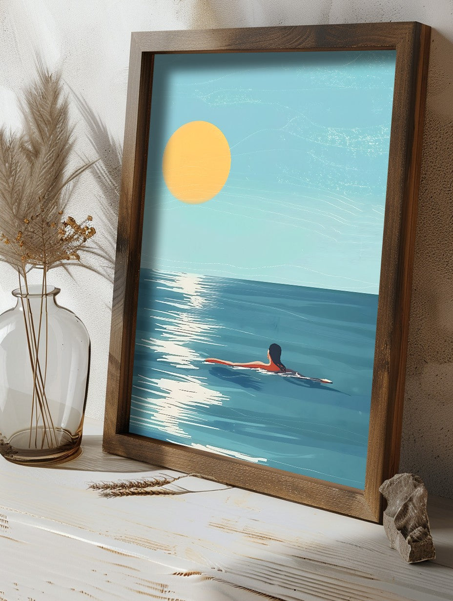 Quadro Decorativo MDF Emoldurado Multicolor GE101-L - Impressão UV em Madeira de Pinho 35x47cm