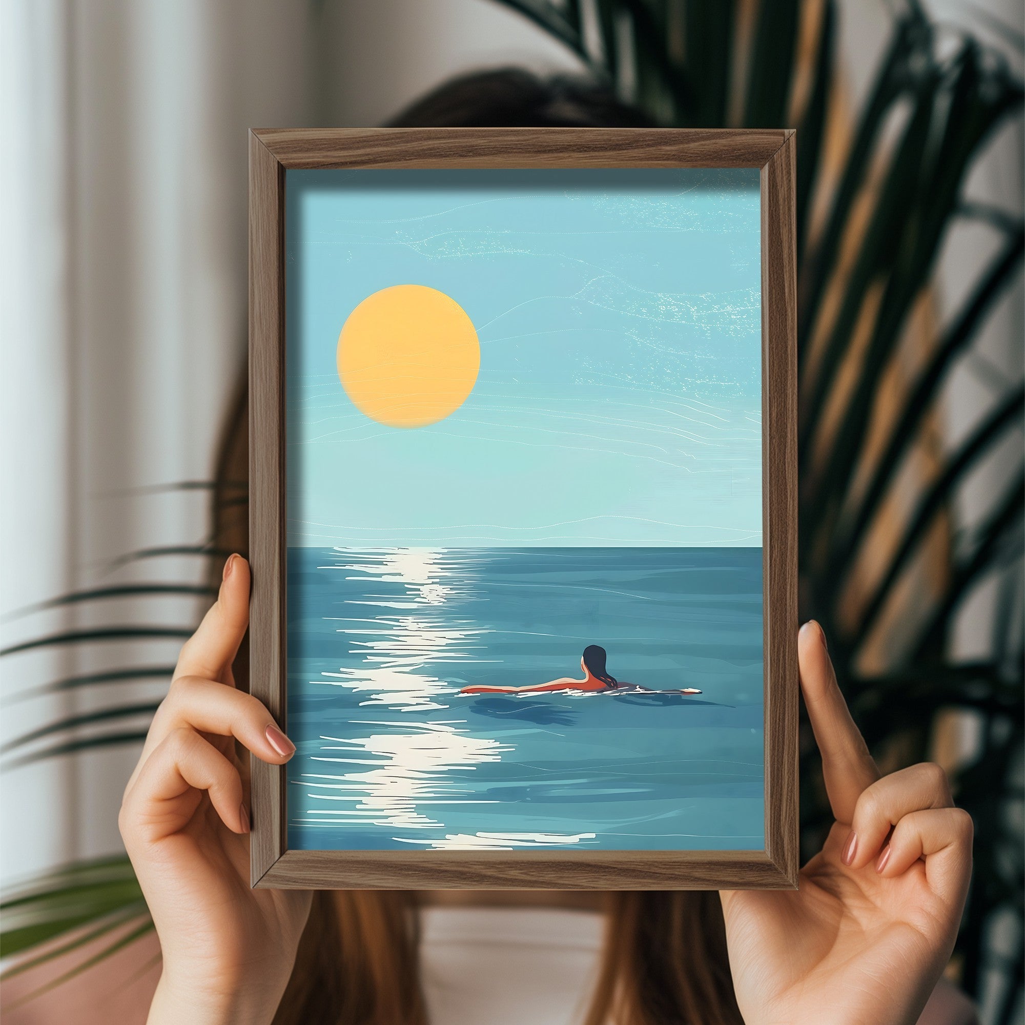 Quadro Decorativo MDF Emoldurado Multicolor GE101-L - Impressão UV em Madeira de Pinho 35x47cm