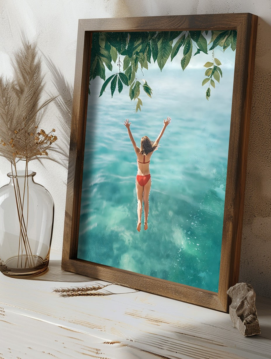 Quadro Decorativo MDF Emoldurado Multicolor GE102-L - Impressão UV em Madeira de Pinho 35x47cm