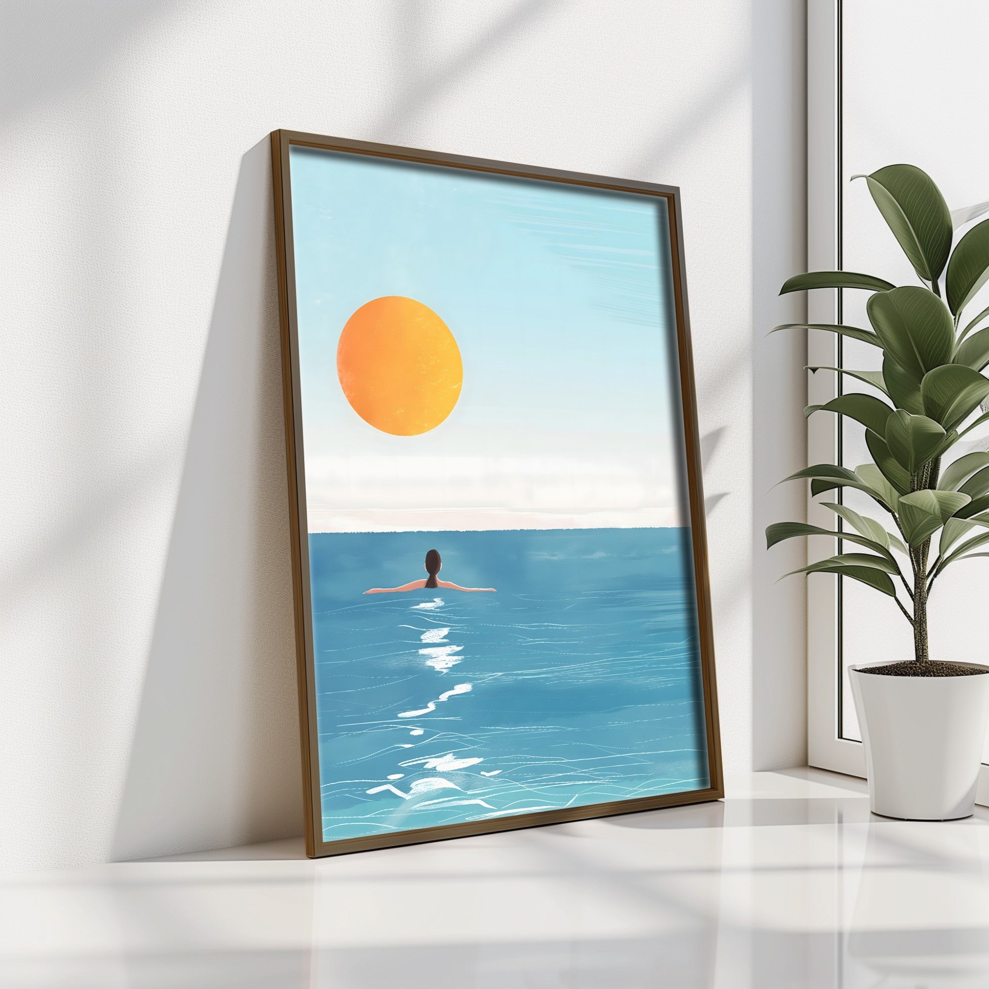 Quadro Decorativo MDF Emoldurado Multicolor GE103-L - Impressão UV em Madeira de Pinho 35x47cm