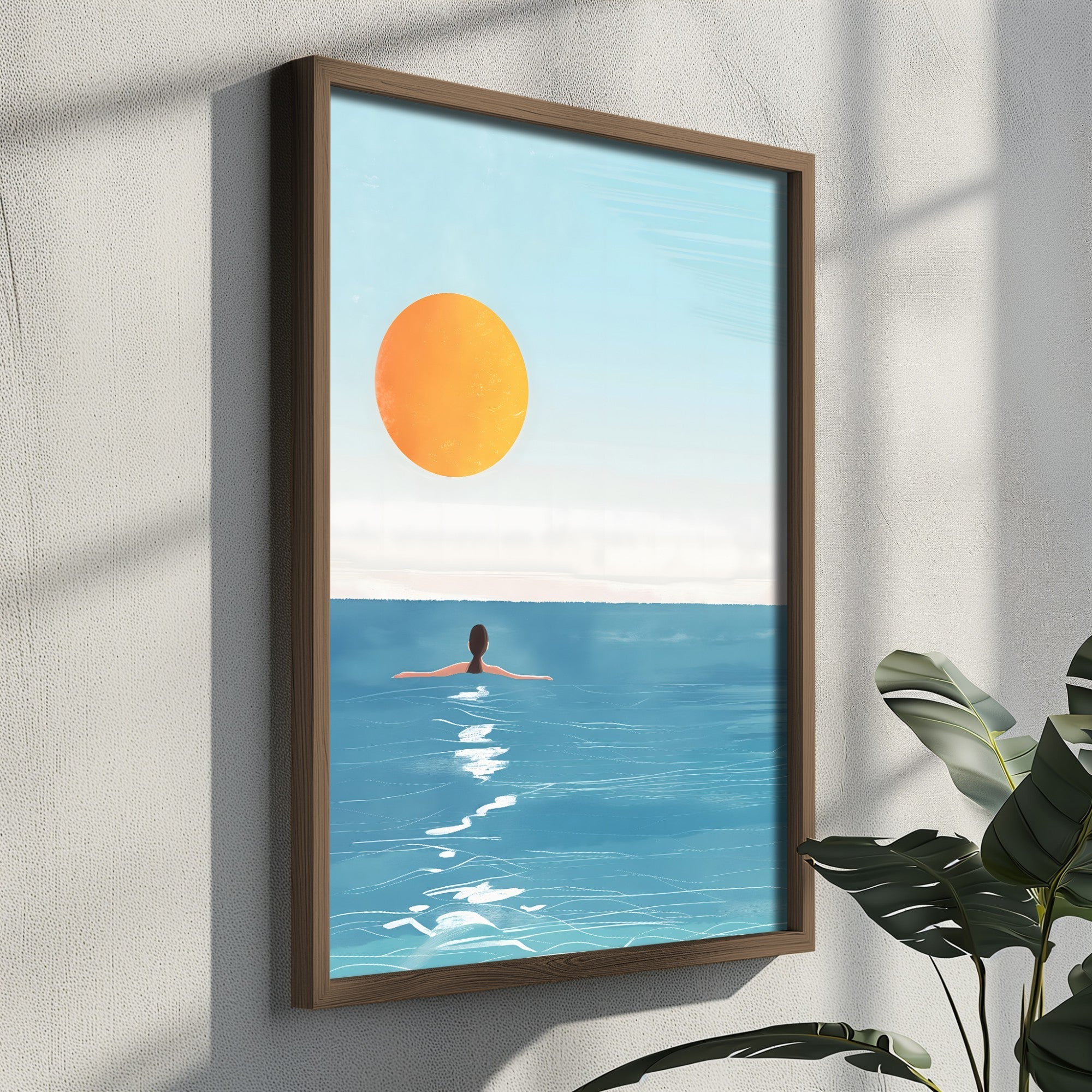 Quadro Decorativo MDF Emoldurado Multicolor GE103-L - Impressão UV em Madeira de Pinho 35x47cm