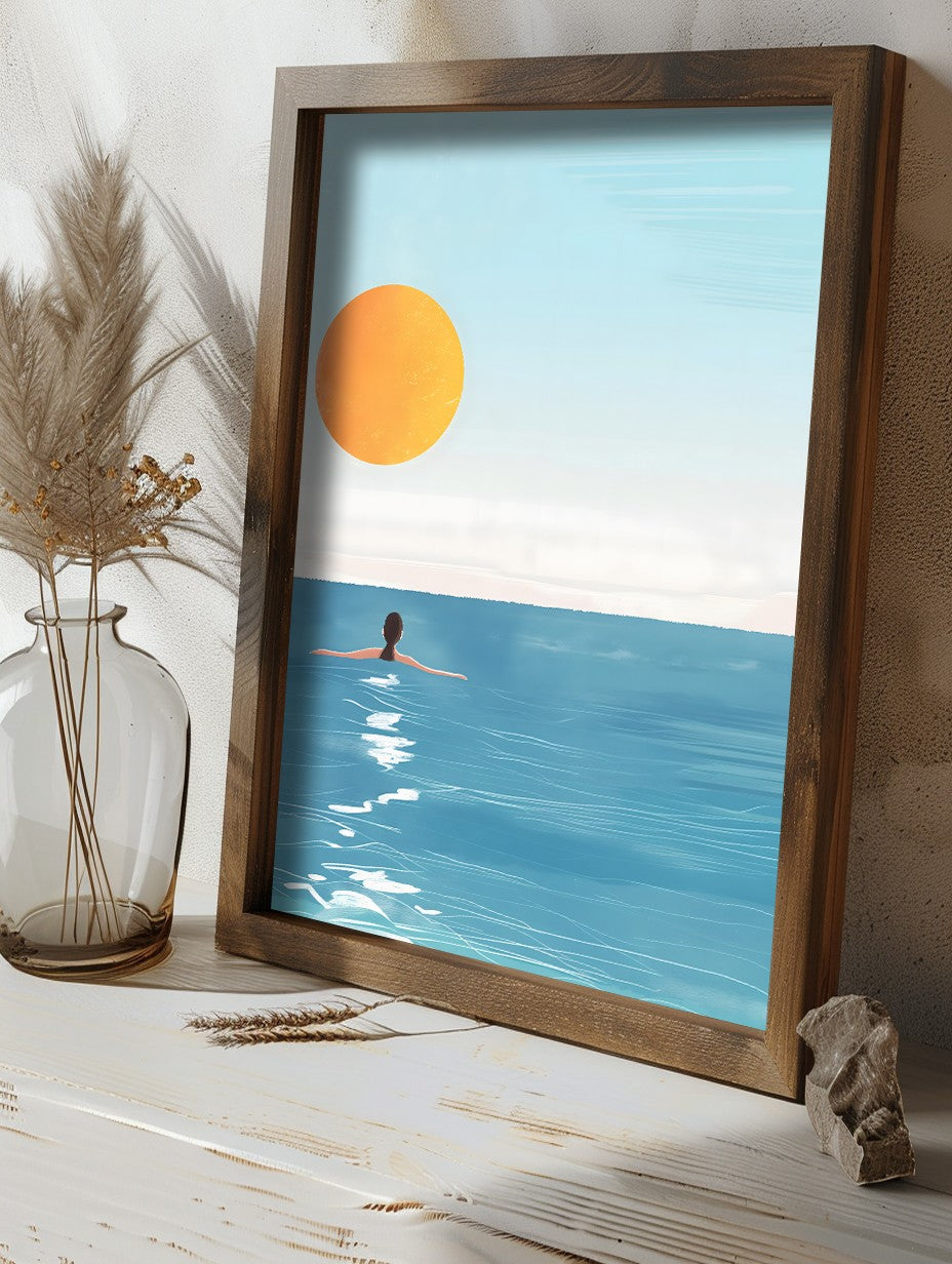 Quadro Decorativo MDF Emoldurado Multicolor GE103-L - Impressão UV em Madeira de Pinho 35x47cm