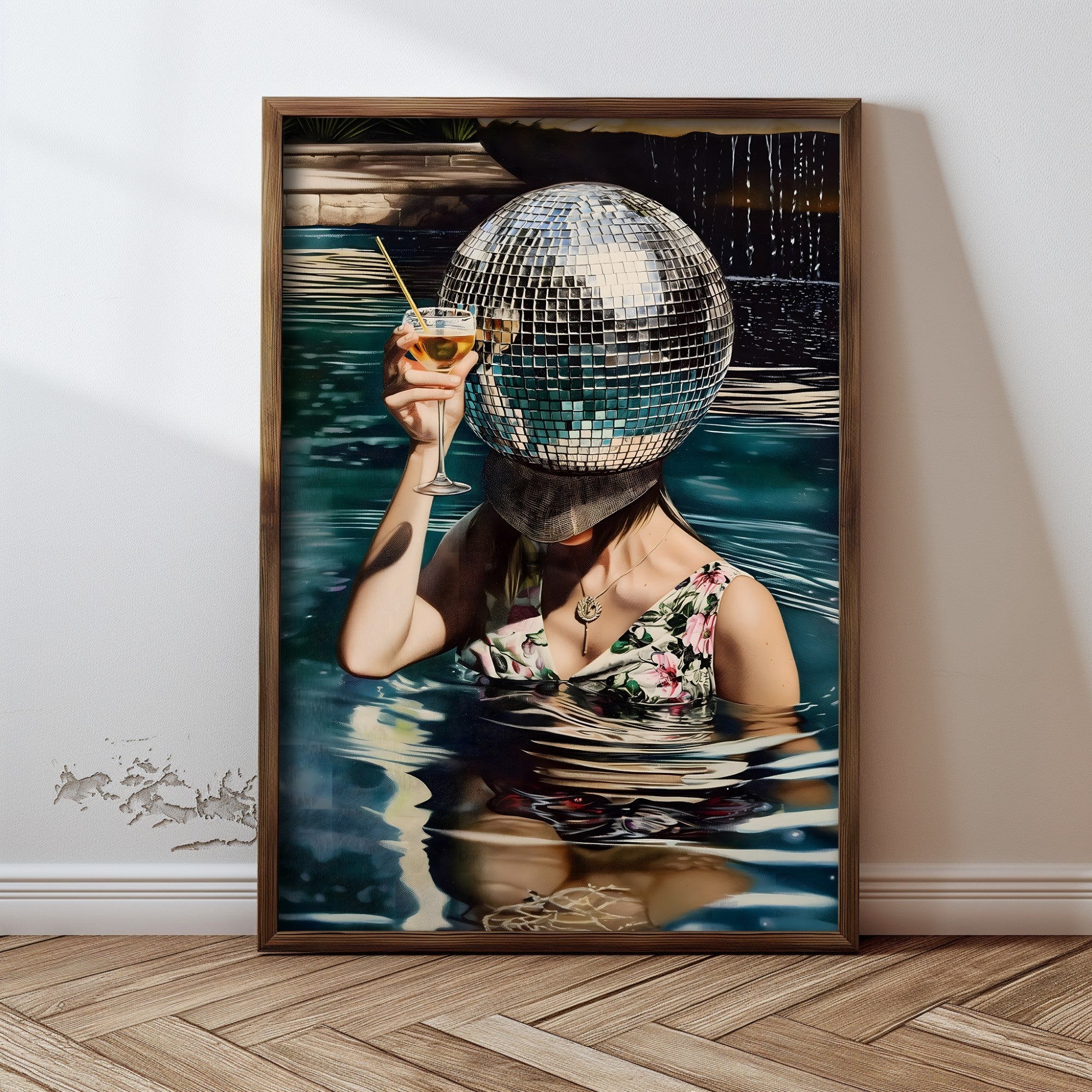 Quadro Decorativo MDF Emoldurado Multicolor GE105-L - Impressão UV em Madeira de Pinho 35x47cm