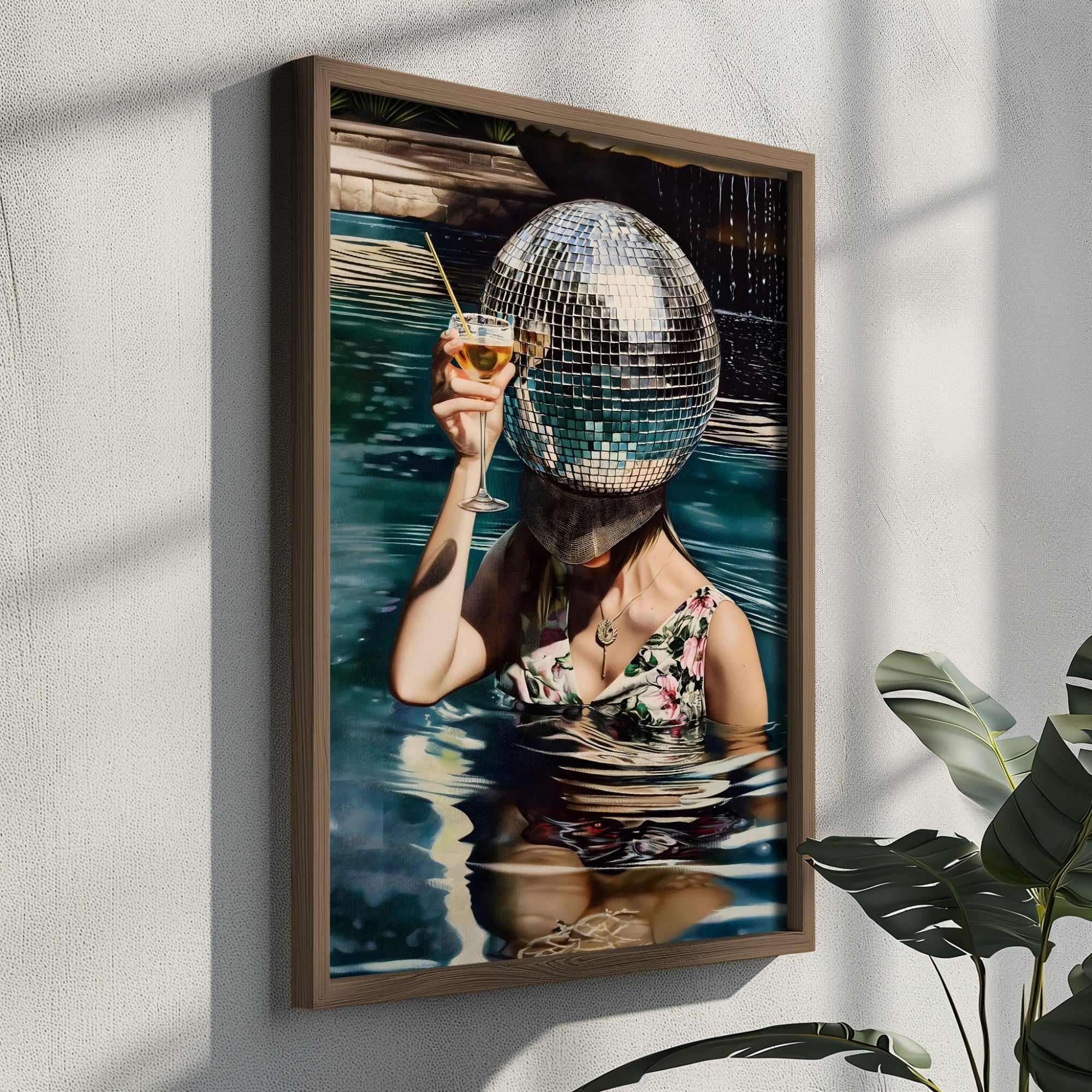 Quadro Decorativo MDF Emoldurado Multicolor GE105-L - Impressão UV em Madeira de Pinho 35x47cm