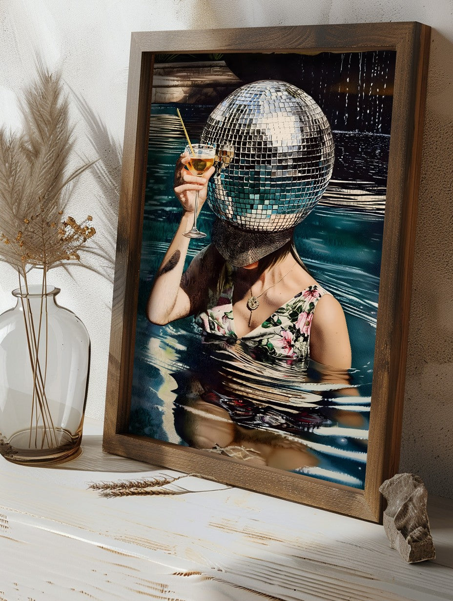 Quadro Decorativo MDF Emoldurado Multicolor GE105-L - Impressão UV em Madeira de Pinho 35x47cm