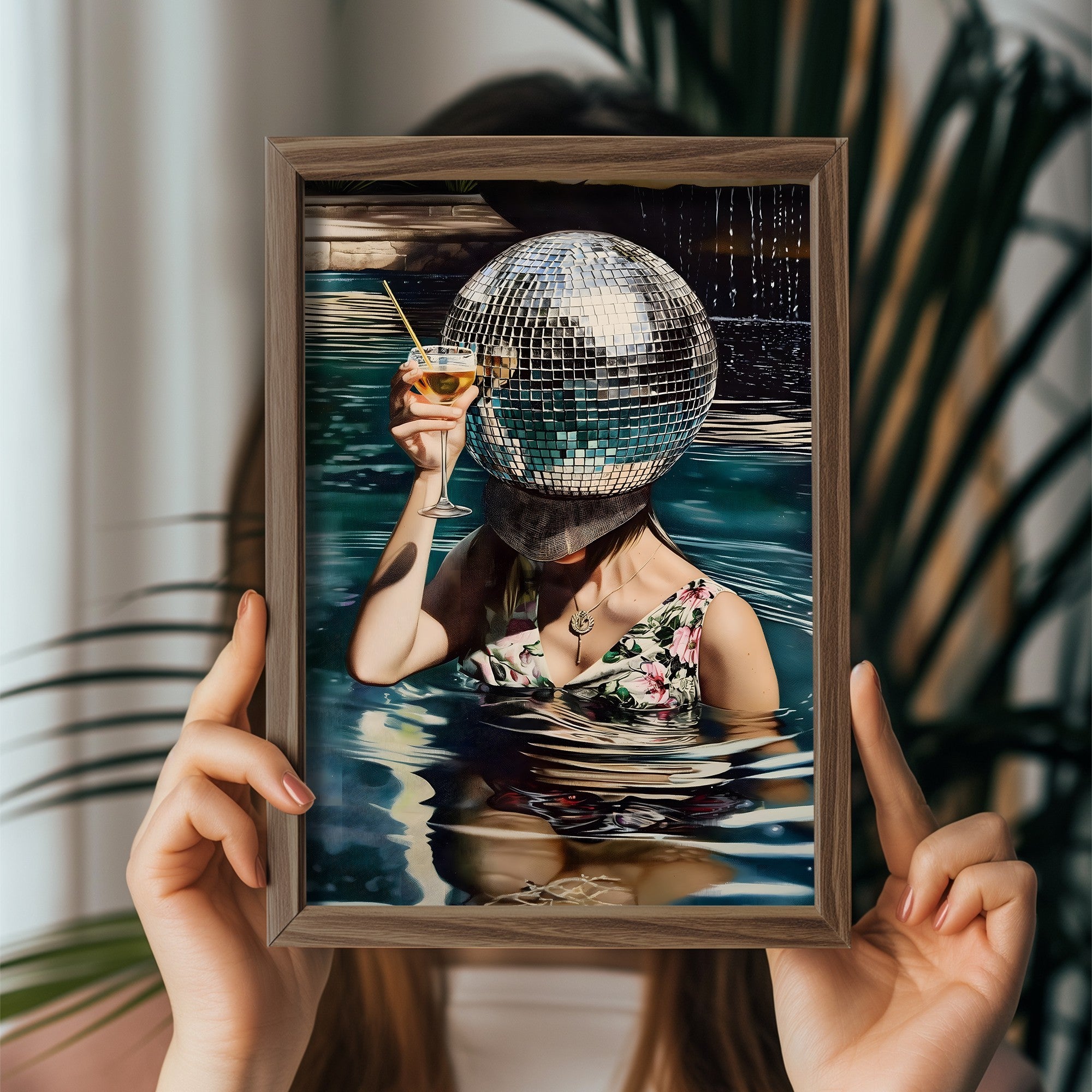 Quadro Decorativo MDF Emoldurado Multicolor GE105-L - Impressão UV em Madeira de Pinho 35x47cm