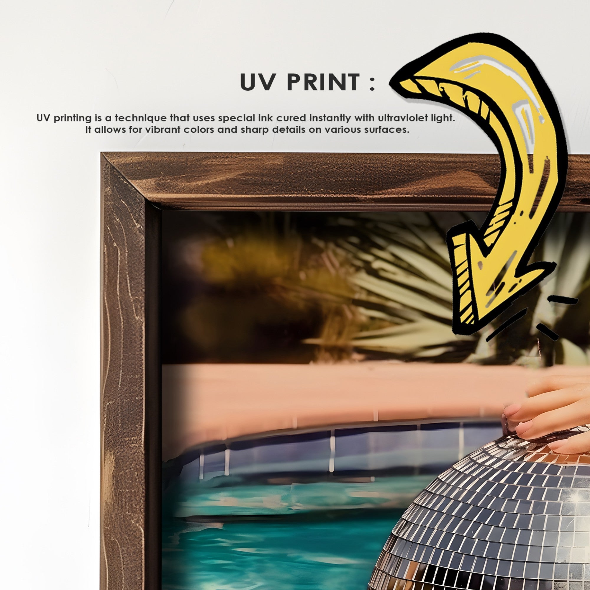 Quadro Decorativo MDF Emoldurado GE107-L Multicolor 35x47cm - Impressão UV em Madeira de Pinho