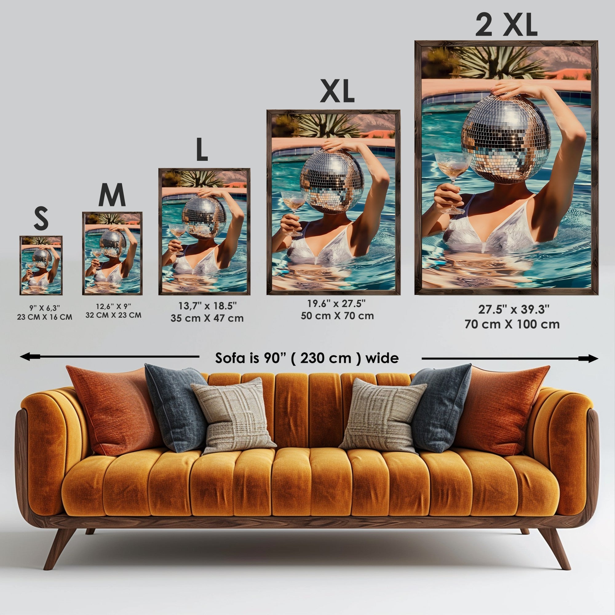 Quadro Decorativo MDF Emoldurado GE107-L Multicolor 35x47cm - Impressão UV em Madeira de Pinho