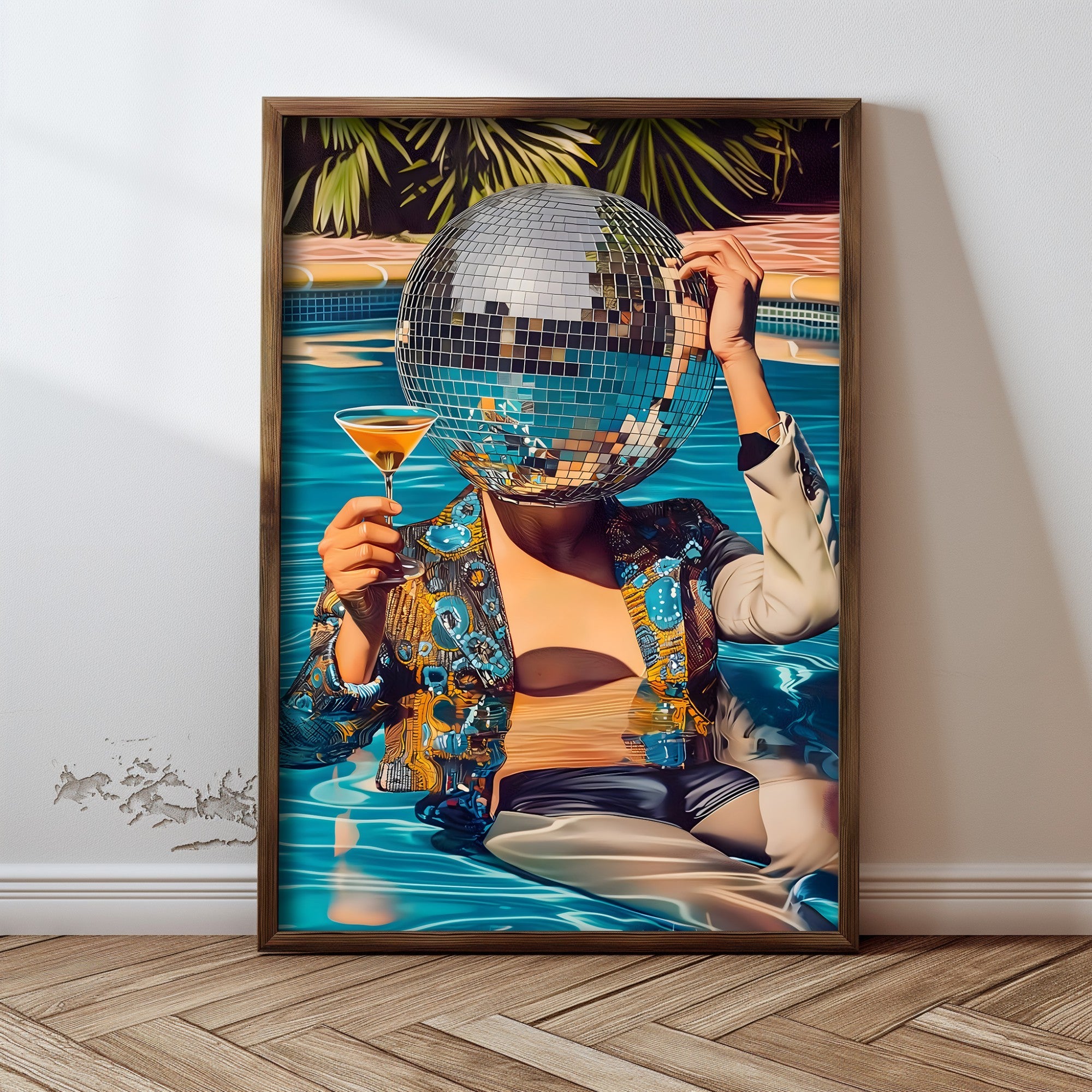 Quadro Decorativo MDF Emoldurado Multicolor GE108-L - Impressão UV em Madeira de Pinho 35x47cm