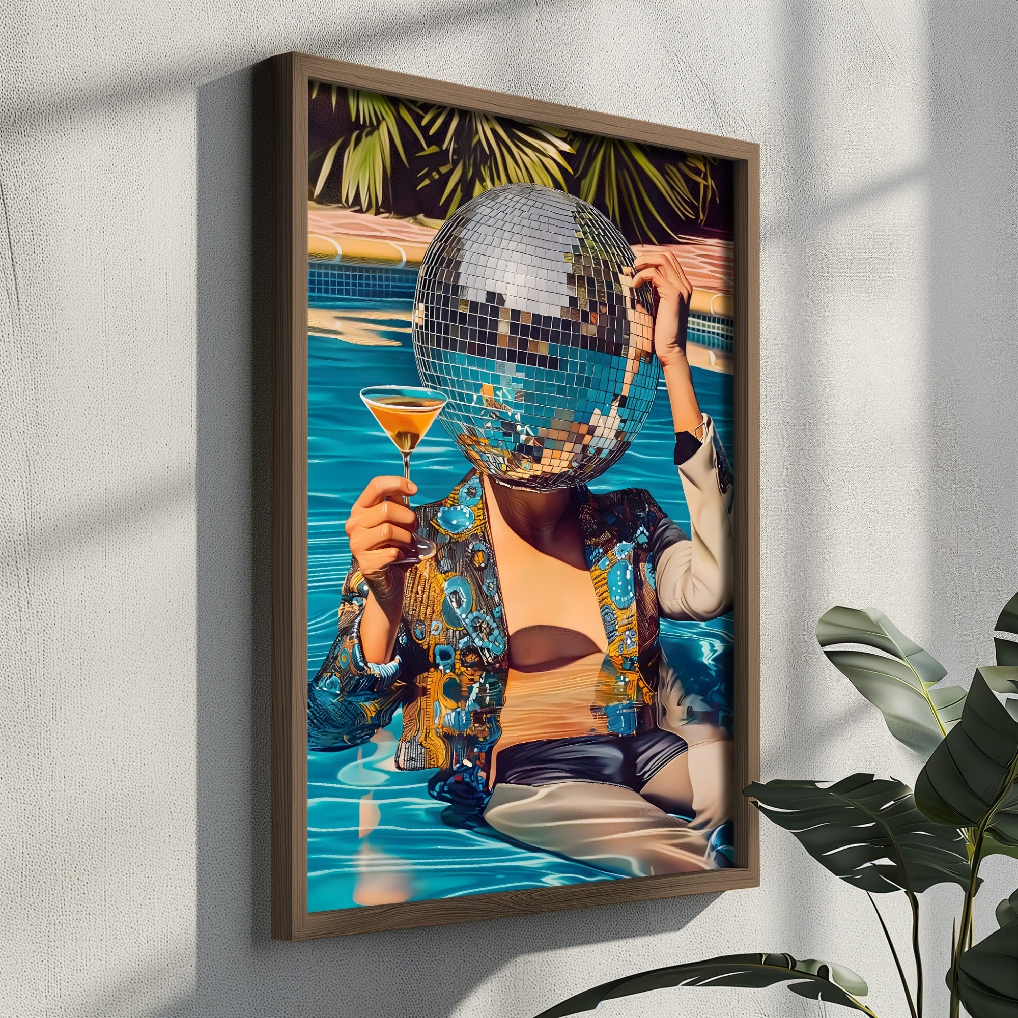 Quadro Decorativo MDF Emoldurado Multicolor GE108-L - Impressão UV em Madeira de Pinho 35x47cm