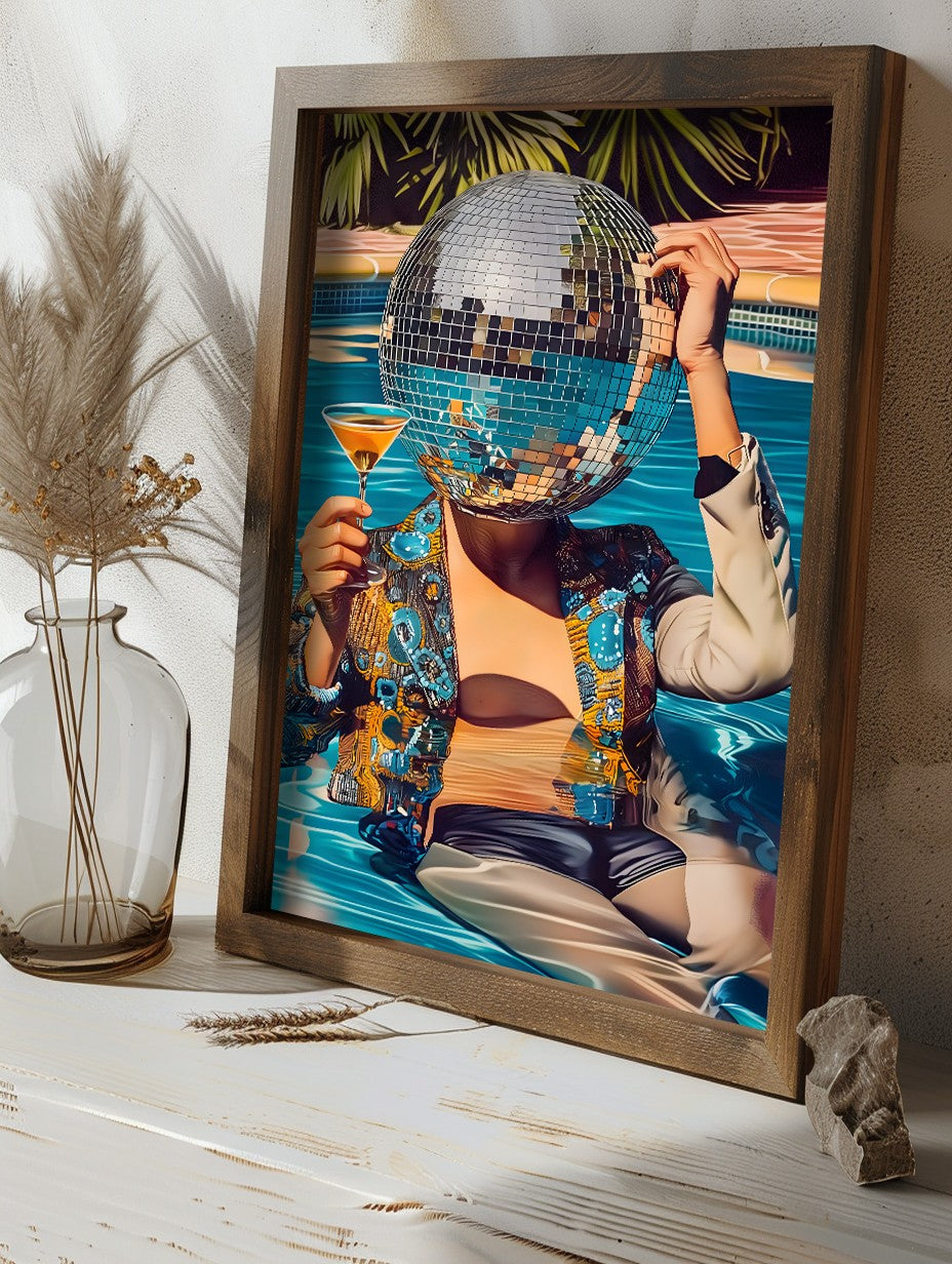 Quadro Decorativo MDF Emoldurado Multicolor GE108-L - Impressão UV em Madeira de Pinho 35x47cm