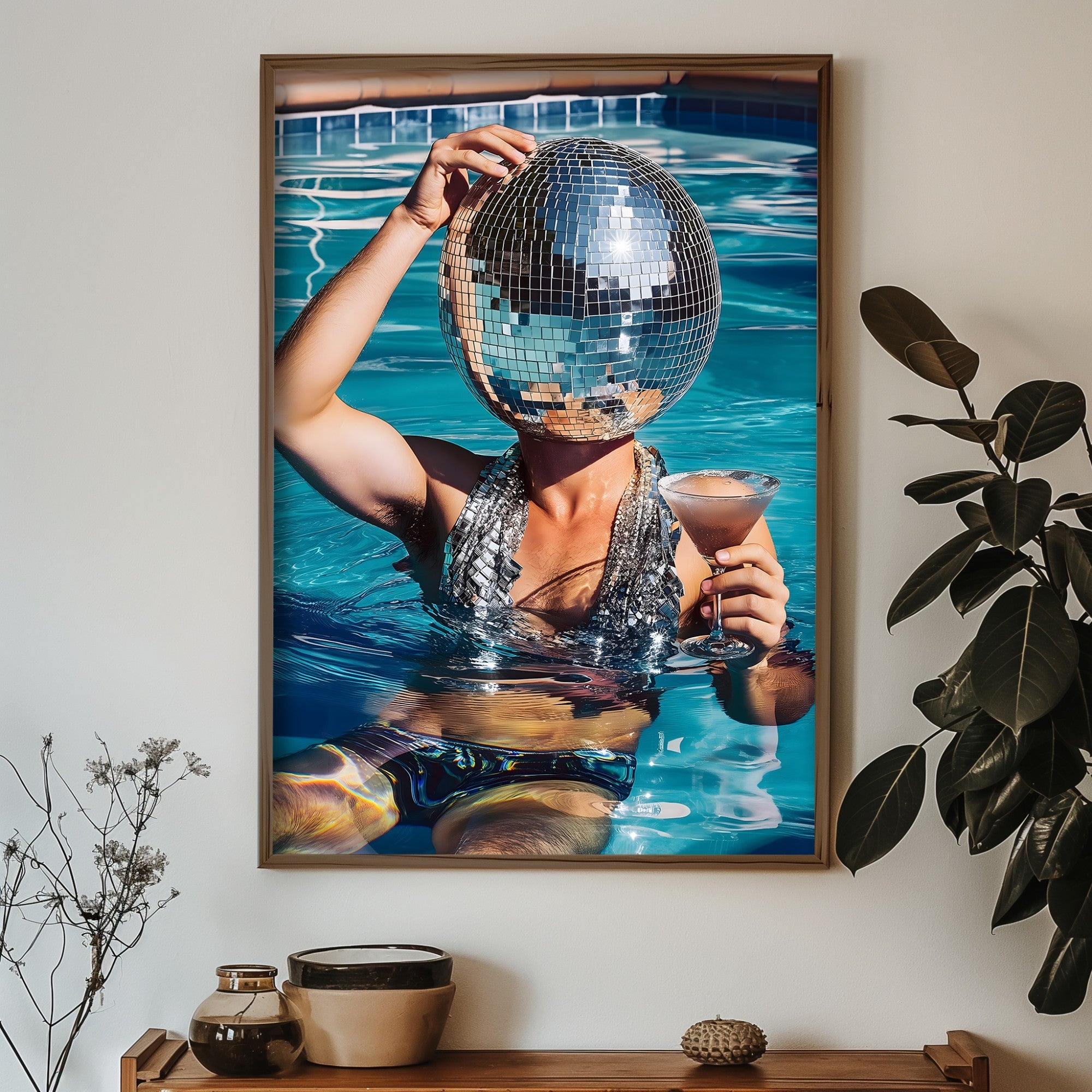 Quadro Decorativo MDF Emoldurado Multicolor GE109-L - Impressão UV em Madeira de Pinho 35x47cm