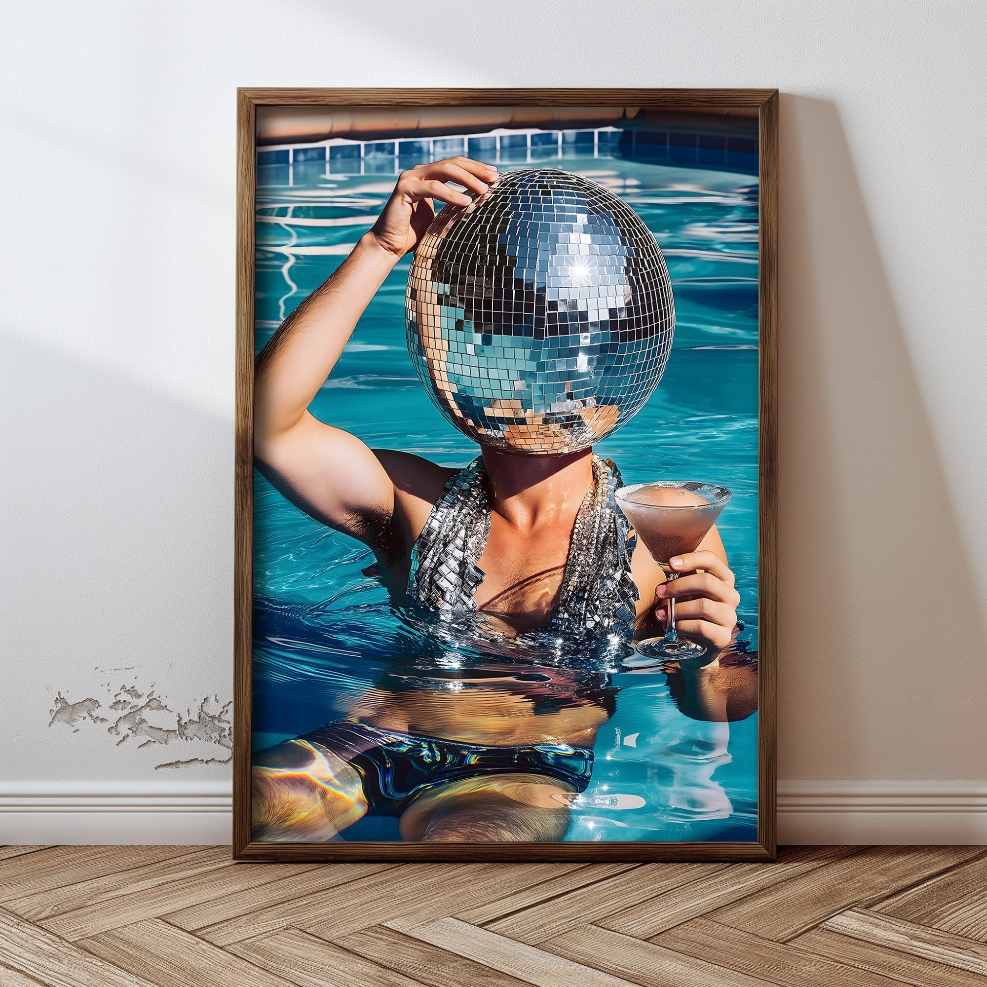 Quadro Decorativo MDF Emoldurado Multicolor GE109-L - Impressão UV em Madeira de Pinho 35x47cm