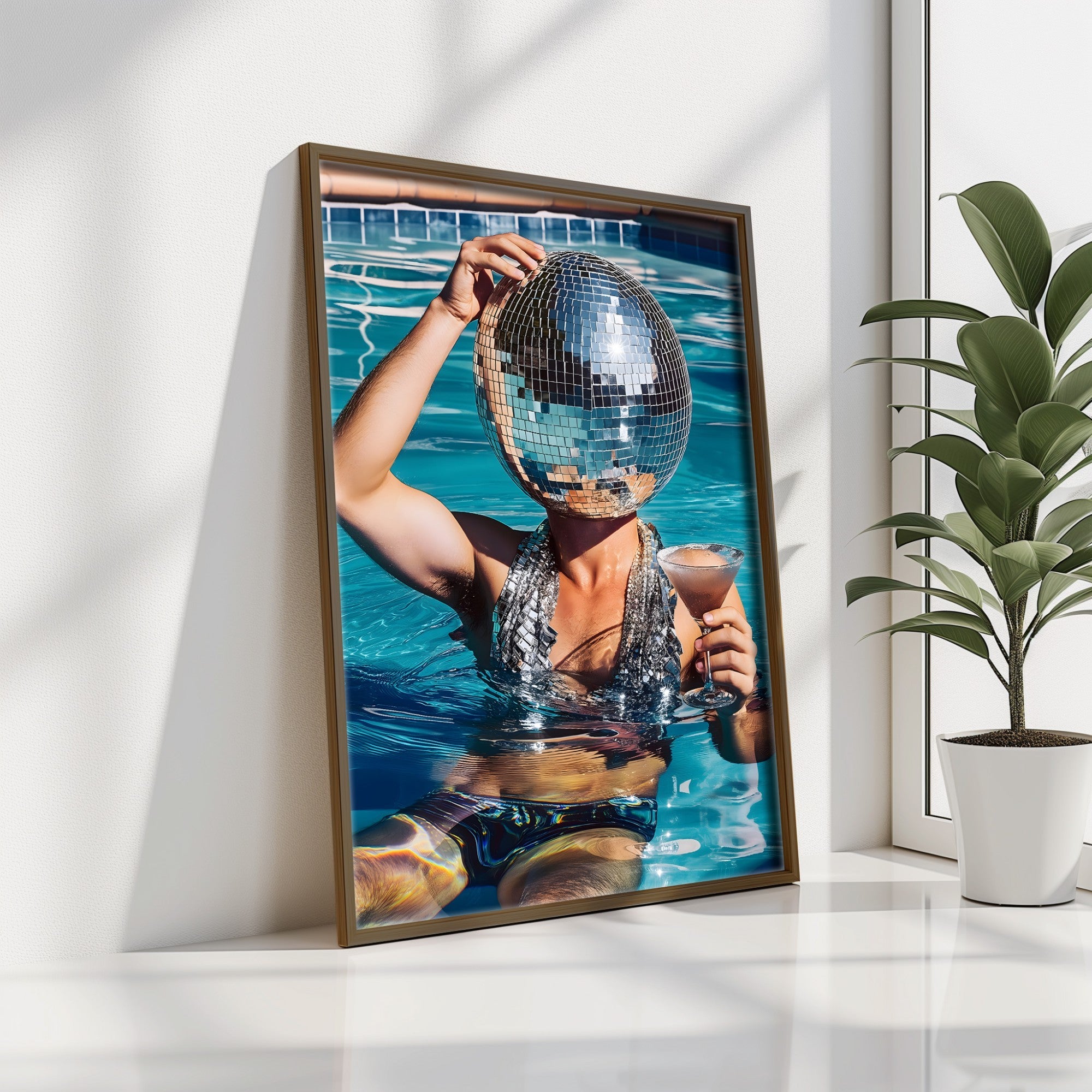 Quadro Decorativo MDF Emoldurado Multicolor GE109-L - Impressão UV em Madeira de Pinho 35x47cm