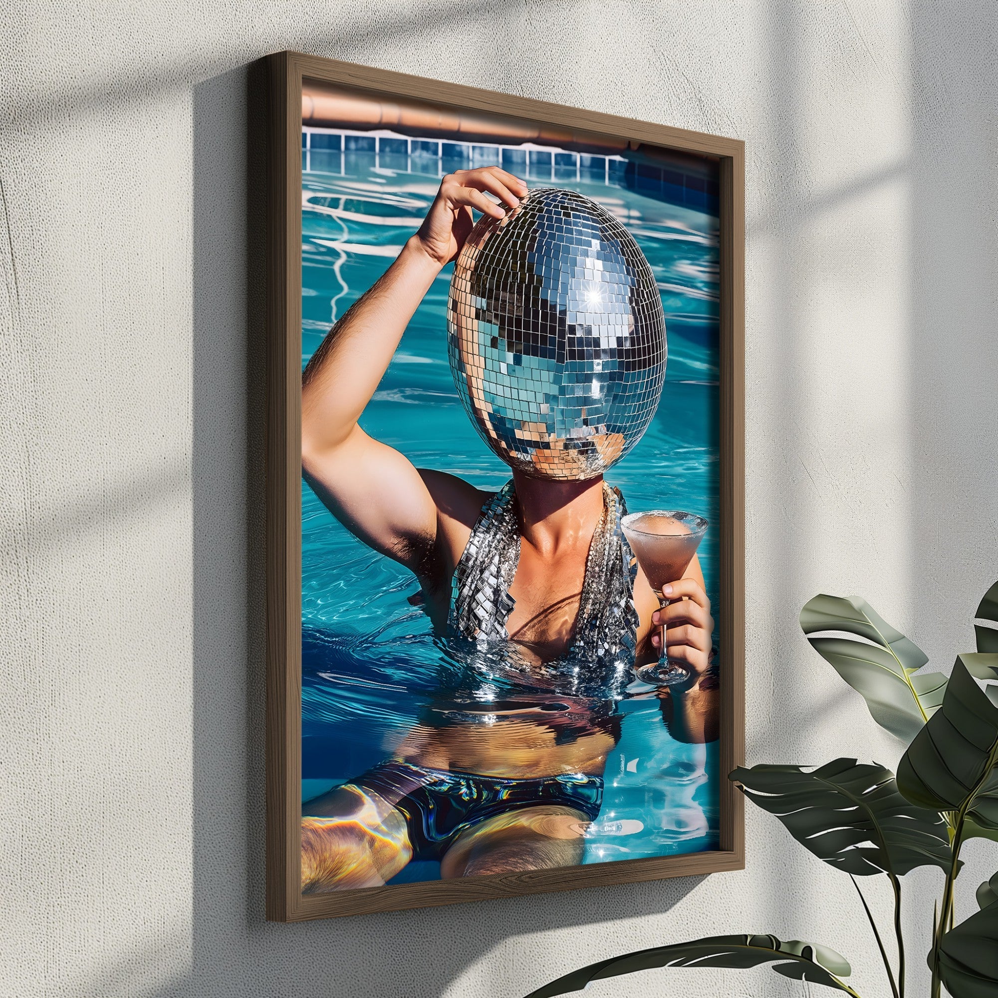 Quadro Decorativo MDF Emoldurado Multicolor GE109-L - Impressão UV em Madeira de Pinho 35x47cm