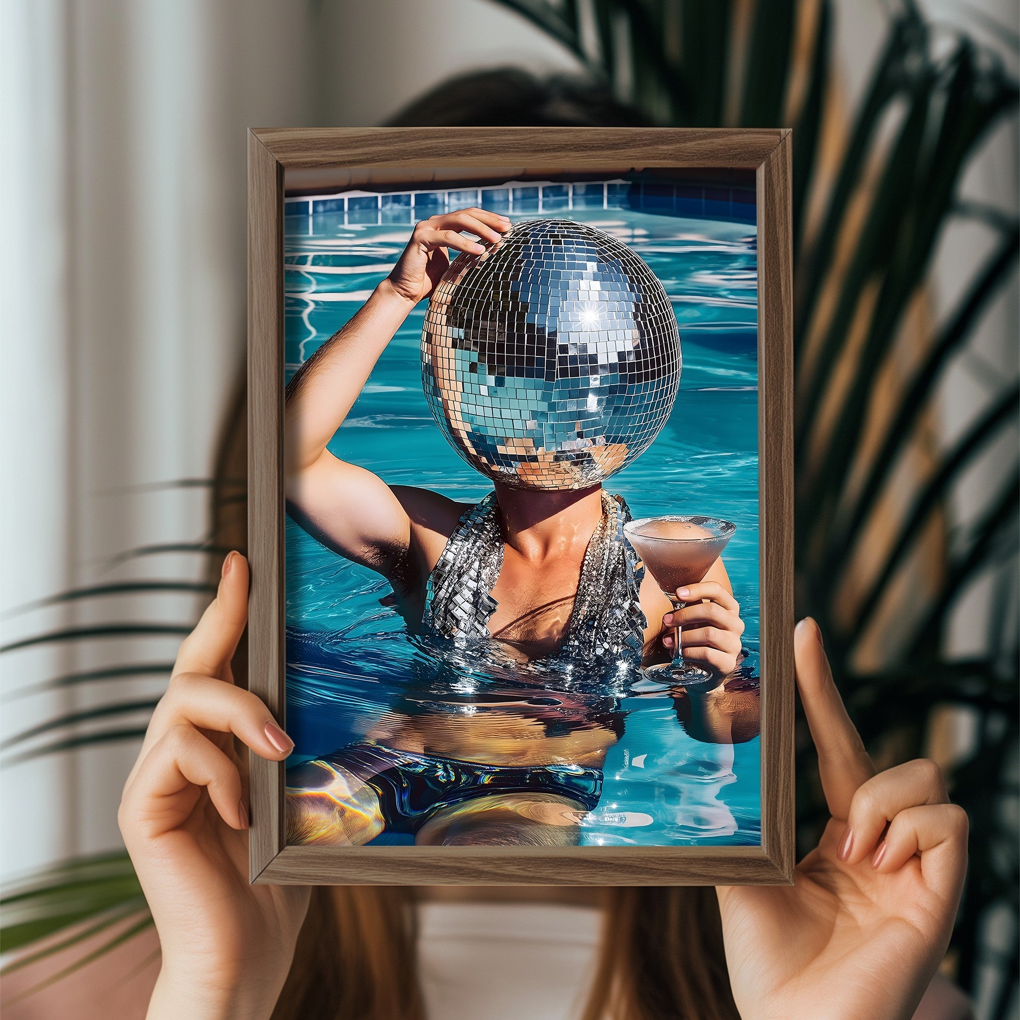 Quadro Decorativo MDF Emoldurado Multicolor GE109-L - Impressão UV em Madeira de Pinho 35x47cm