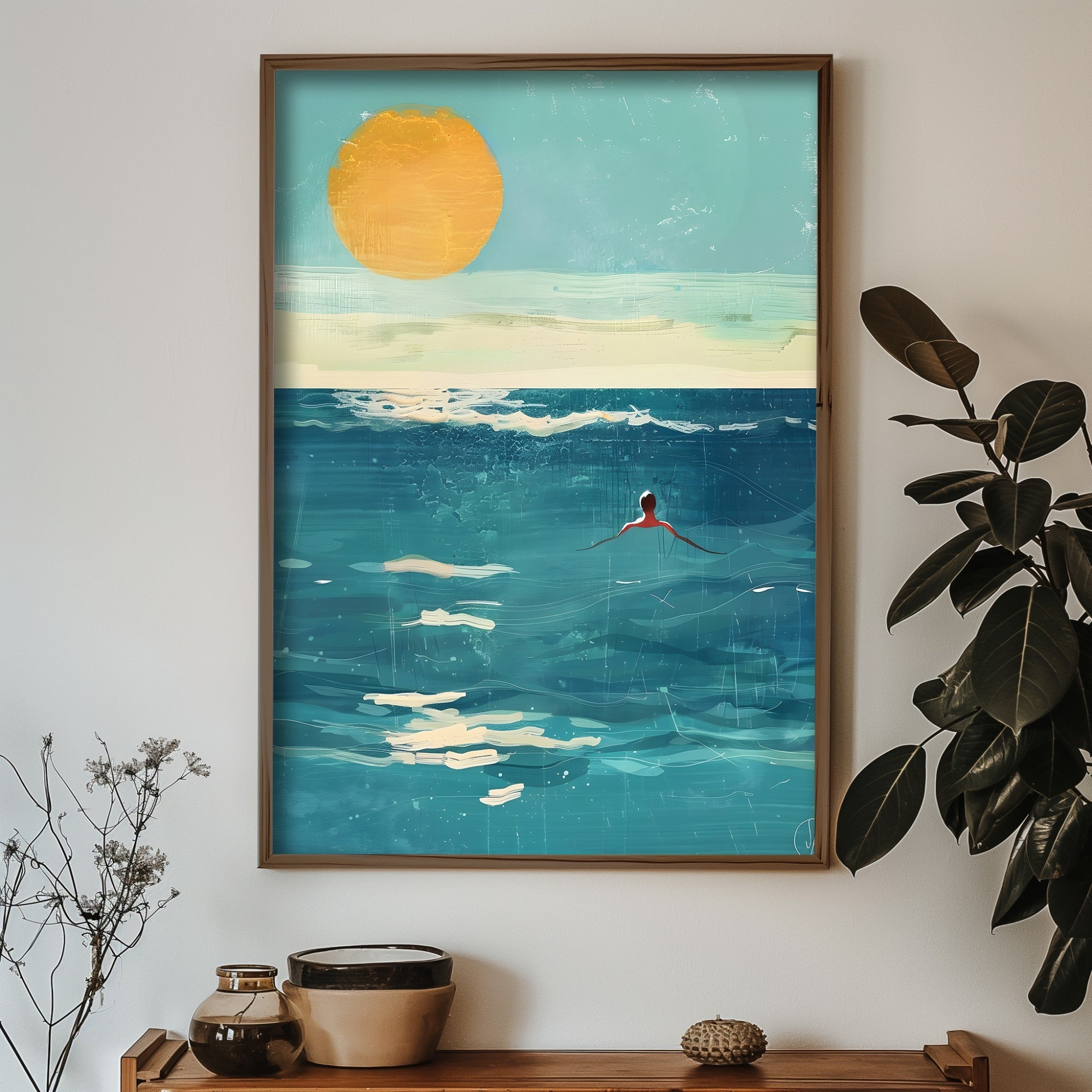 Quadro Decorativo MDF Emoldurado GE110-L Multicolor 35x47cm - Impressão UV em Madeira de Pinho