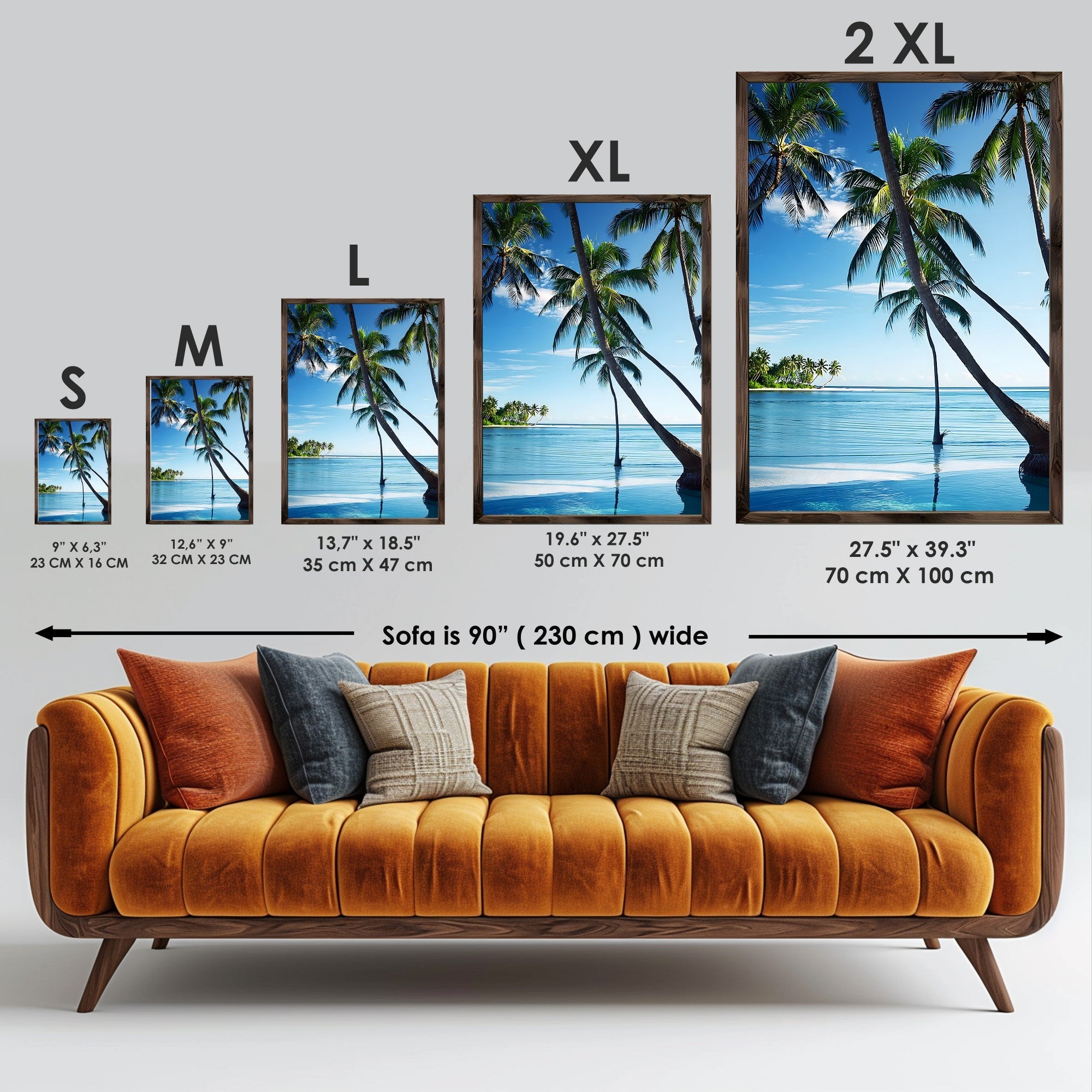 Quadro Decorativo MDF Emoldurado Multicolor GE112-L - Impressão UV em Madeira de Pinho 35x47cm