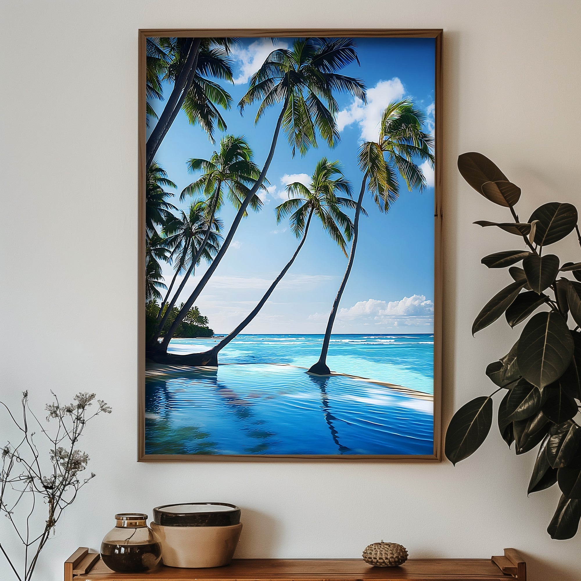 Quadro Decorativo MDF Emoldurado Multicolor GE113-L - Impressão UV em Madeira de Pinho 35x47cm