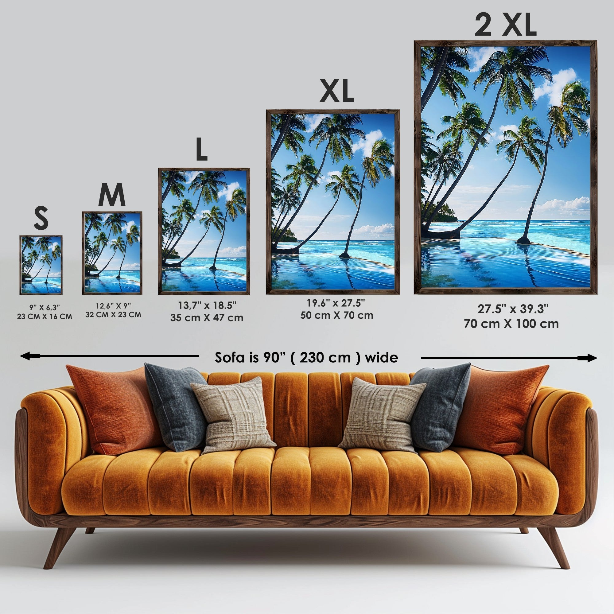 Quadro Decorativo MDF Emoldurado Multicolor GE113-L - Impressão UV em Madeira de Pinho 35x47cm