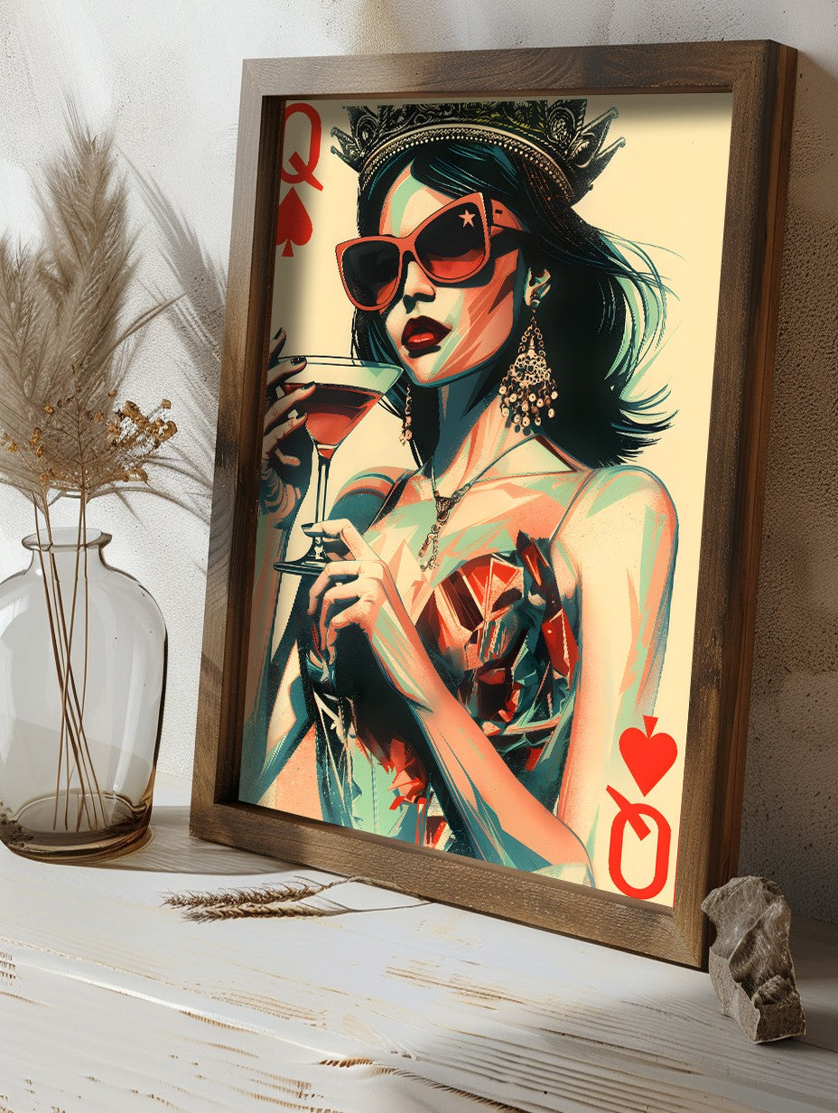 Quadro Decorativo MDF Emoldurado Multicolor GE114-L - Impressão UV em Madeira de Pinho 35x47cm