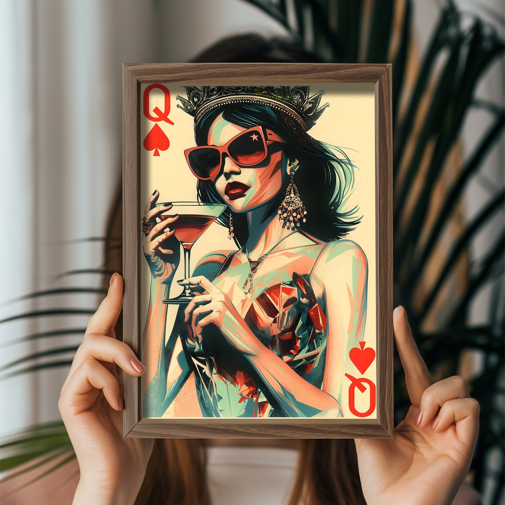 Quadro Decorativo MDF Emoldurado Multicolor GE114-L - Impressão UV em Madeira de Pinho 35x47cm