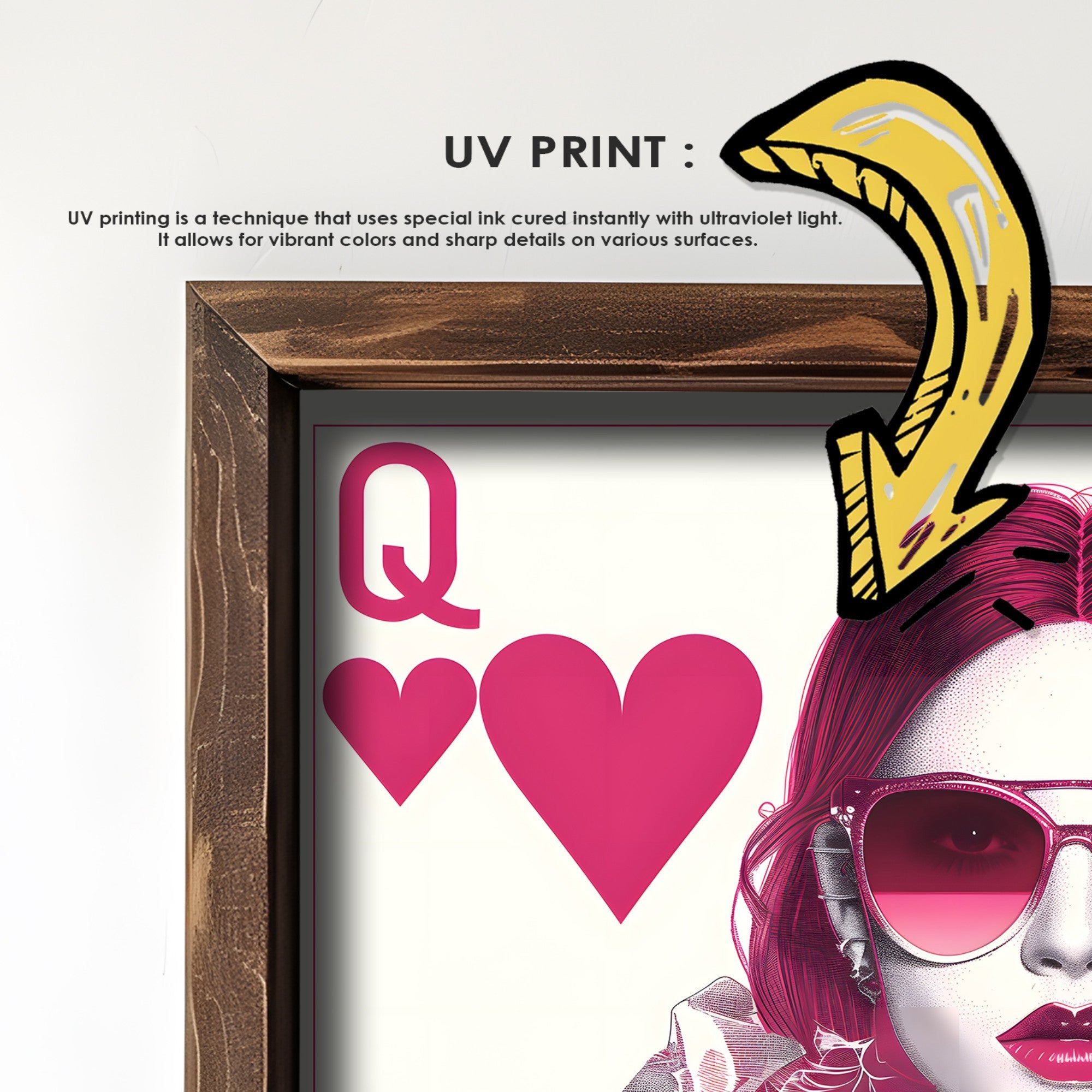 Quadro Decorativo MDF Emoldurado GE115-L Multicolor 35x47cm - Impressão UV em Madeira de Pinho