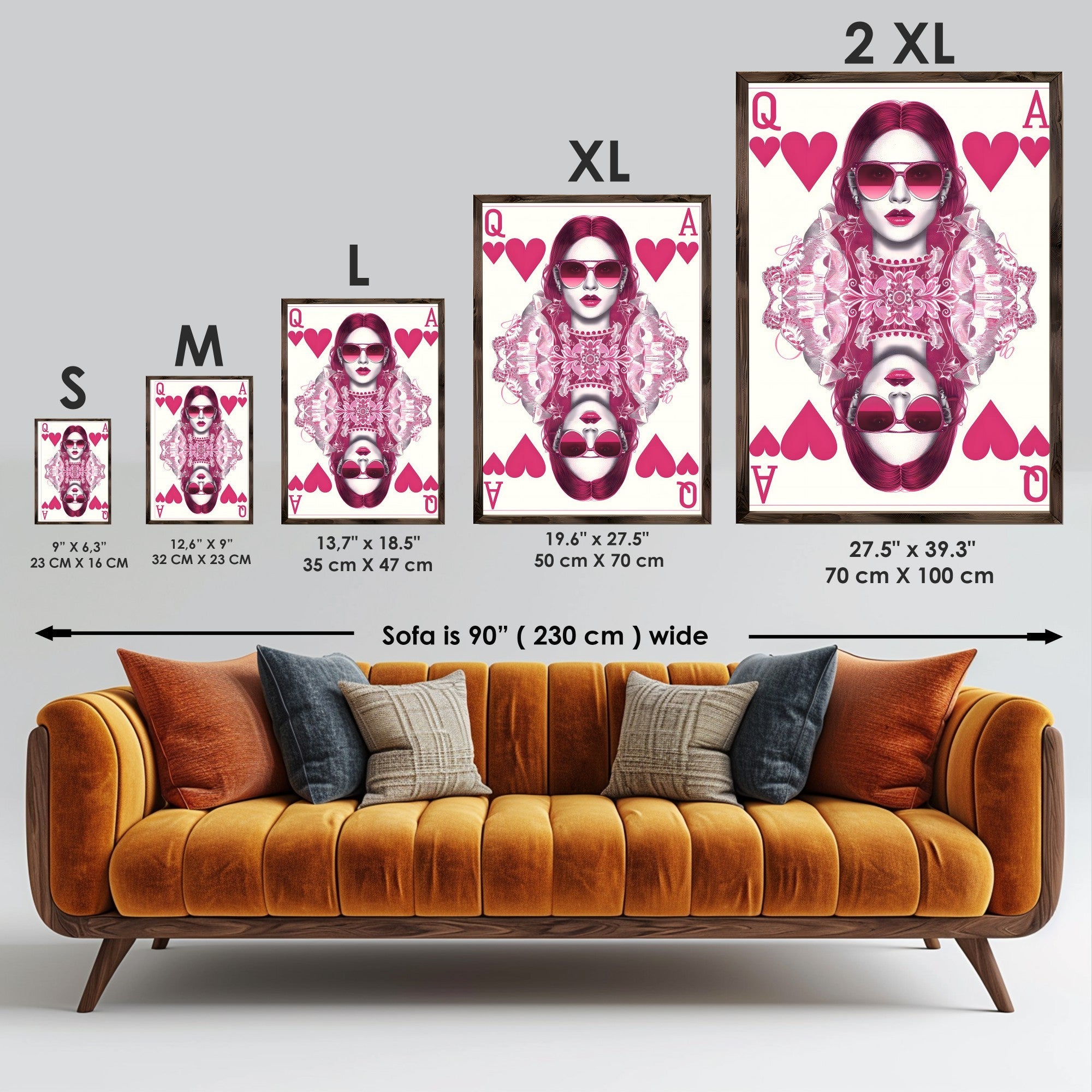 Quadro Decorativo MDF Emoldurado GE115-L Multicolor 35x47cm - Impressão UV em Madeira de Pinho