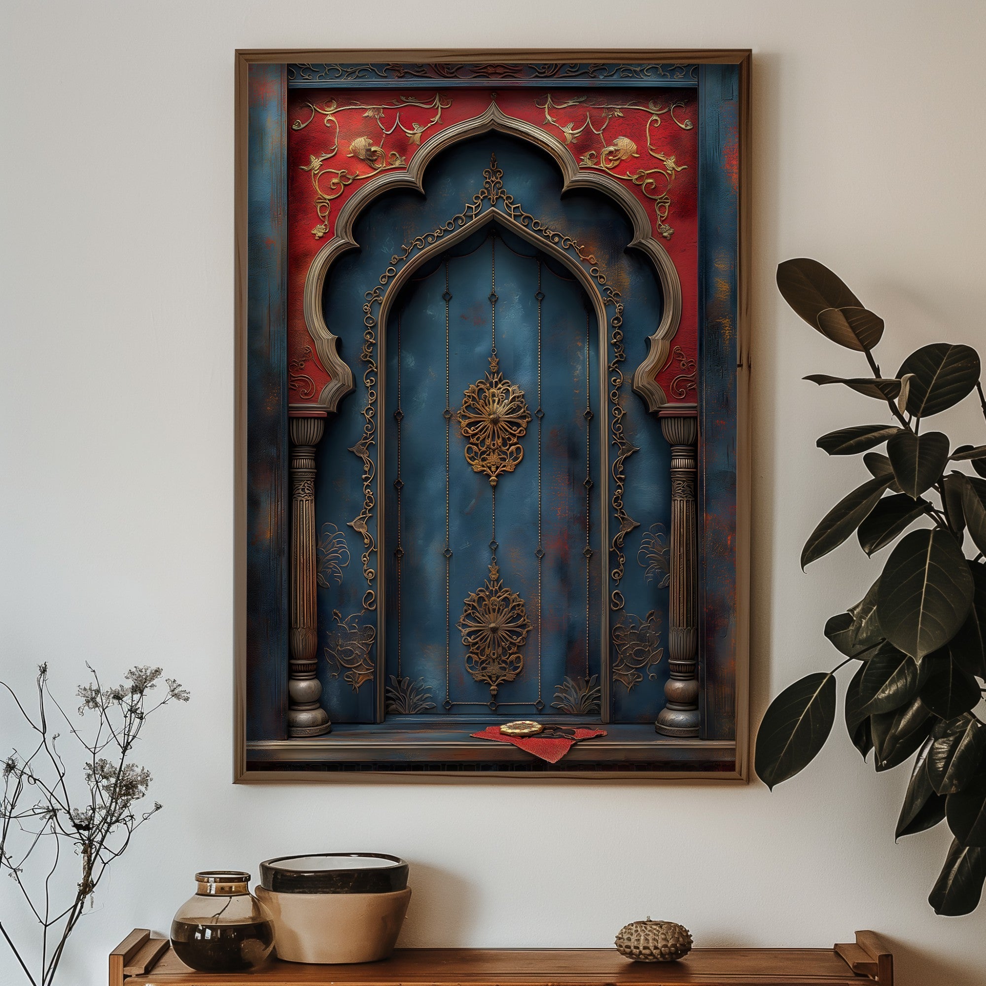 Quadro Decorativo MDF Emoldurado GE116-L Multicolor 35x47cm - Impressão UV em Madeira de Pinho