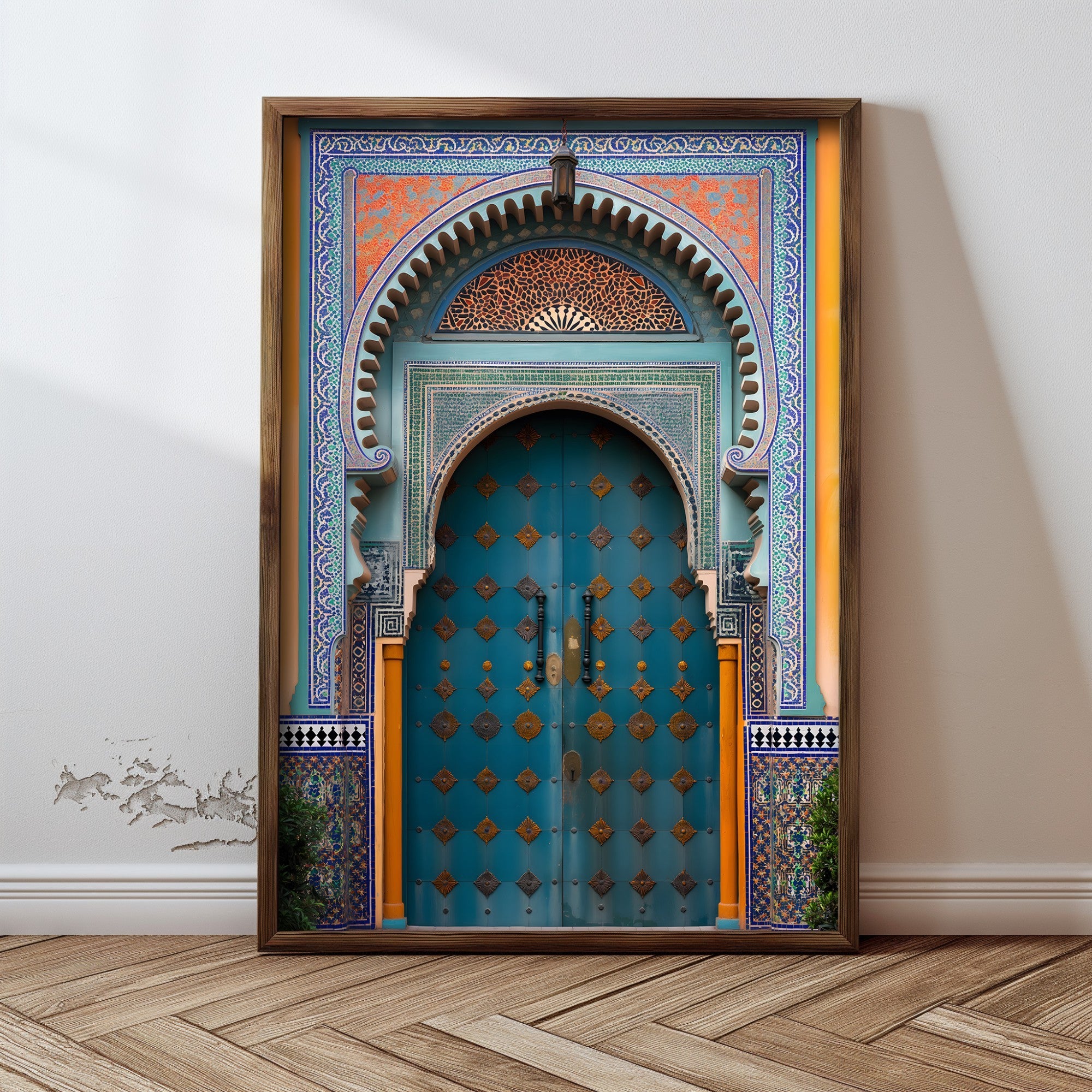 Quadro Decorativo MDF Emoldurado Multicolor GE119-L - Impressão UV em Madeira de Pinho 35x47cm