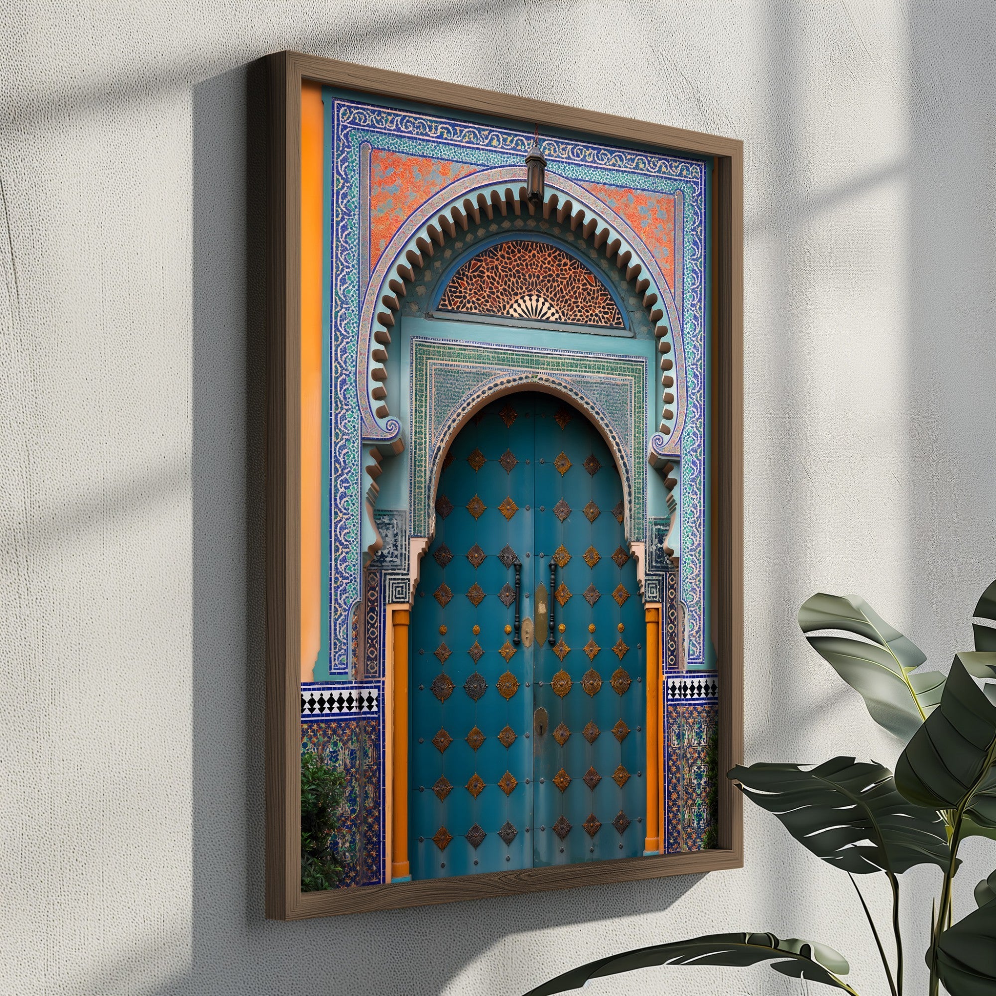 Quadro Decorativo MDF Emoldurado Multicolor GE119-L - Impressão UV em Madeira de Pinho 35x47cm