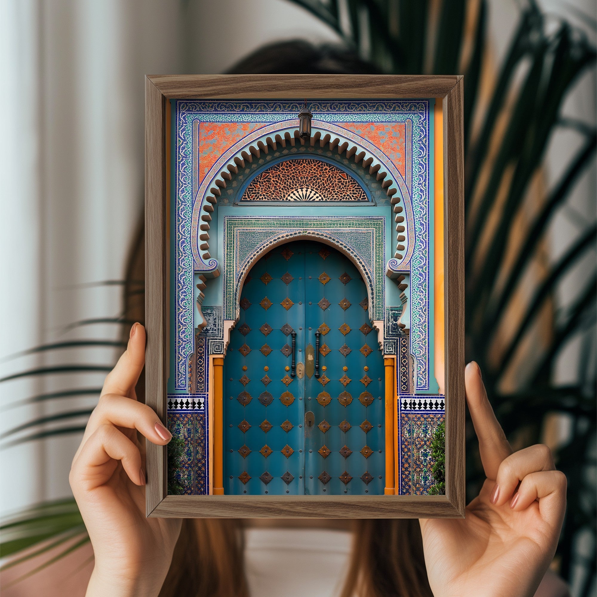 Quadro Decorativo MDF Emoldurado Multicolor GE119-L - Impressão UV em Madeira de Pinho 35x47cm