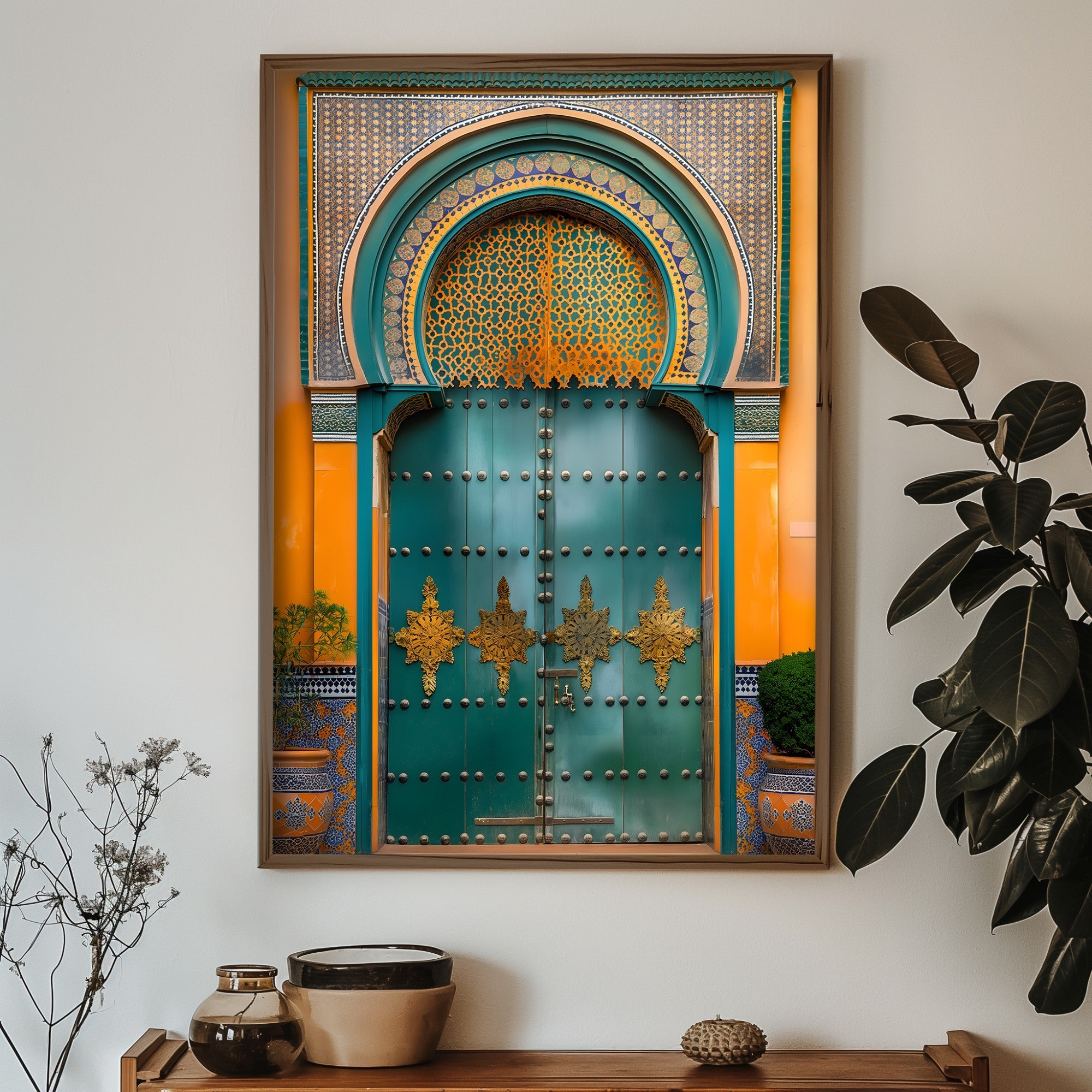 Quadro Decorativo MDF Emoldurado GE120-L Multicolor 35x47cm - Impressão UV em Madeira de Pinho