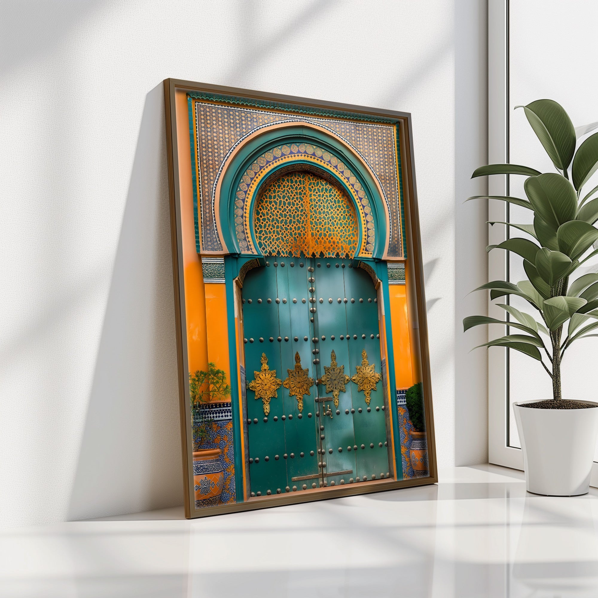 Quadro Decorativo MDF Emoldurado GE120-L Multicolor 35x47cm - Impressão UV em Madeira de Pinho