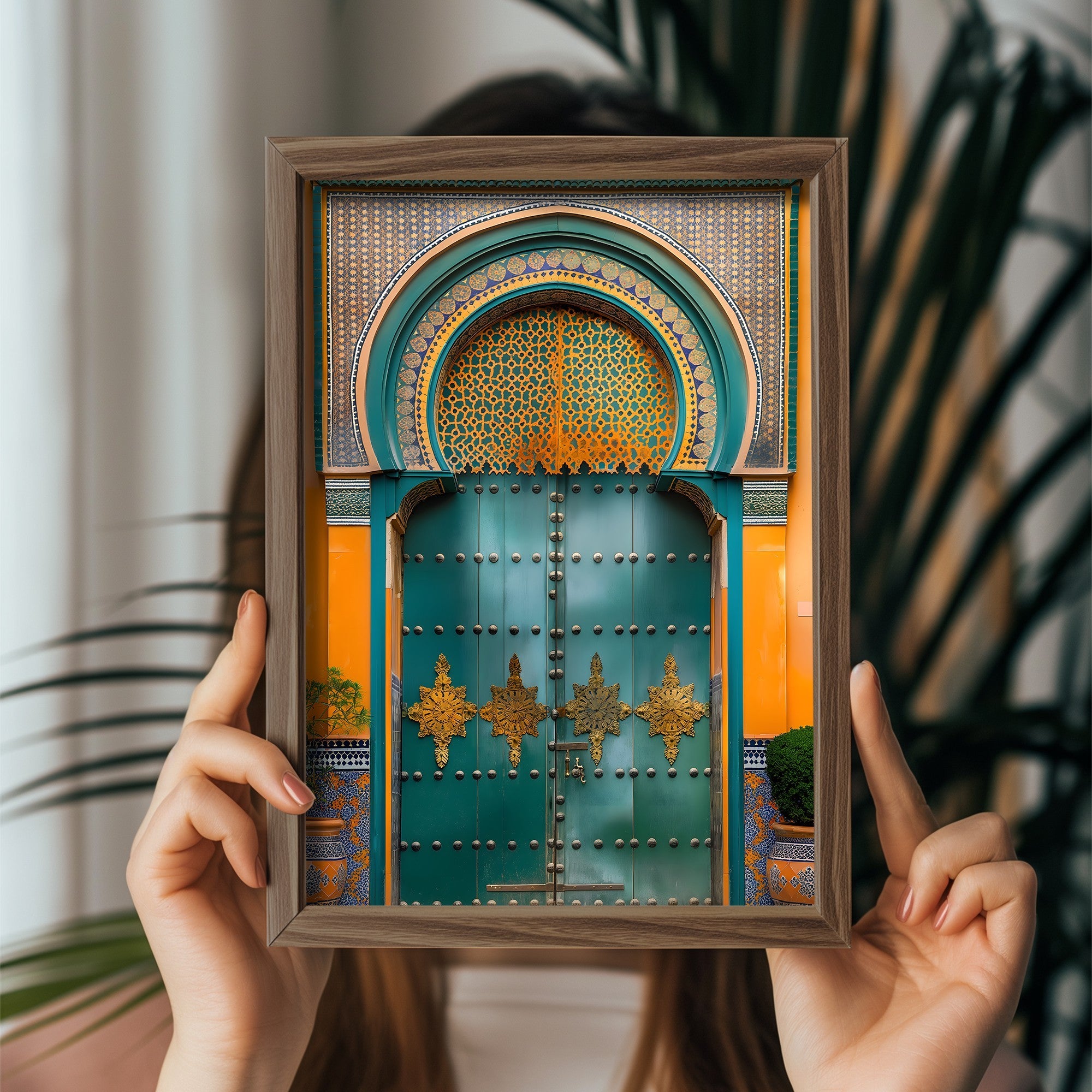 Quadro Decorativo MDF Emoldurado GE120-L Multicolor 35x47cm - Impressão UV em Madeira de Pinho