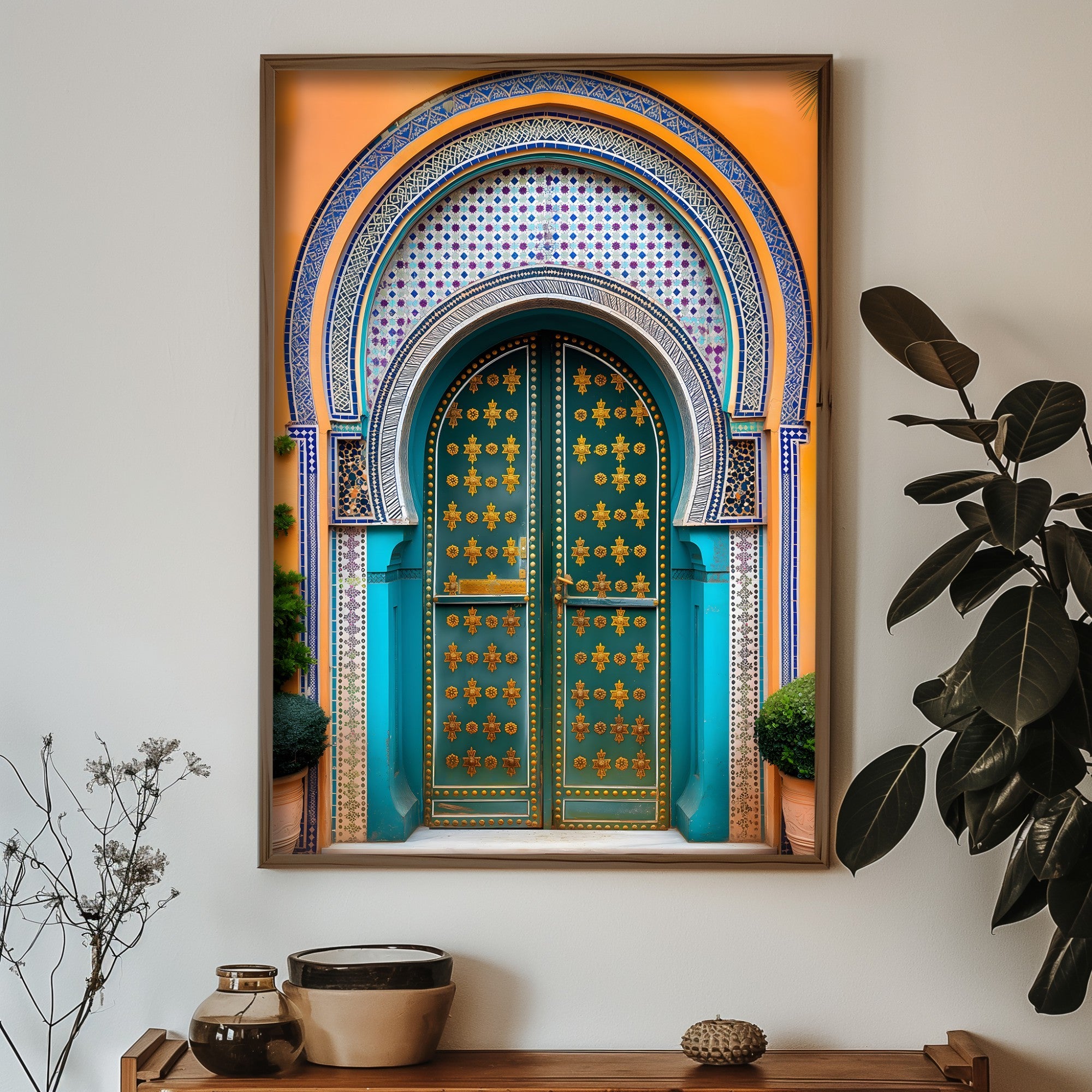 Quadro Decorativo MDF Emoldurado GE121-L Multicolor 35x47cm - Impressão UV em Madeira de Pinho