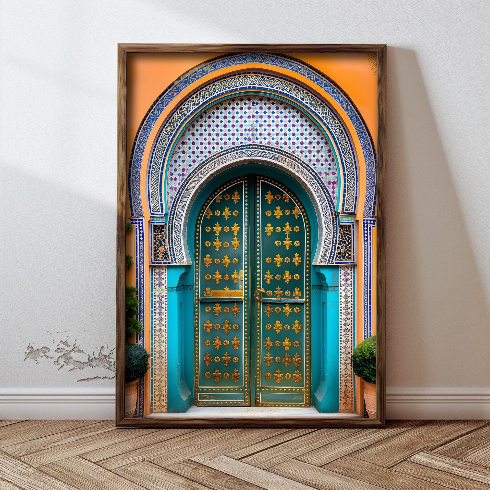 Quadro Decorativo MDF Emoldurado GE121-L Multicolor 35x47cm - Impressão UV em Madeira de Pinho