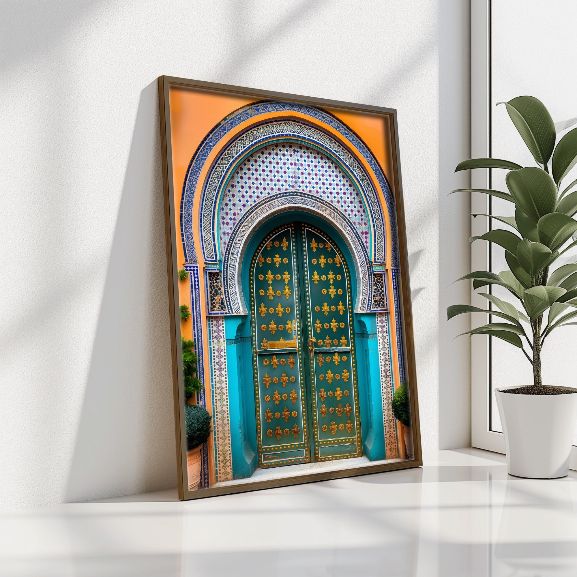 Quadro Decorativo MDF Emoldurado GE121-L Multicolor 35x47cm - Impressão UV em Madeira de Pinho