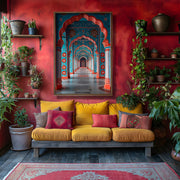 Quadro Decorativo MDF Emoldurado Multicolor GE122-L - Impressão UV em Madeira de Pinho 35x47cm