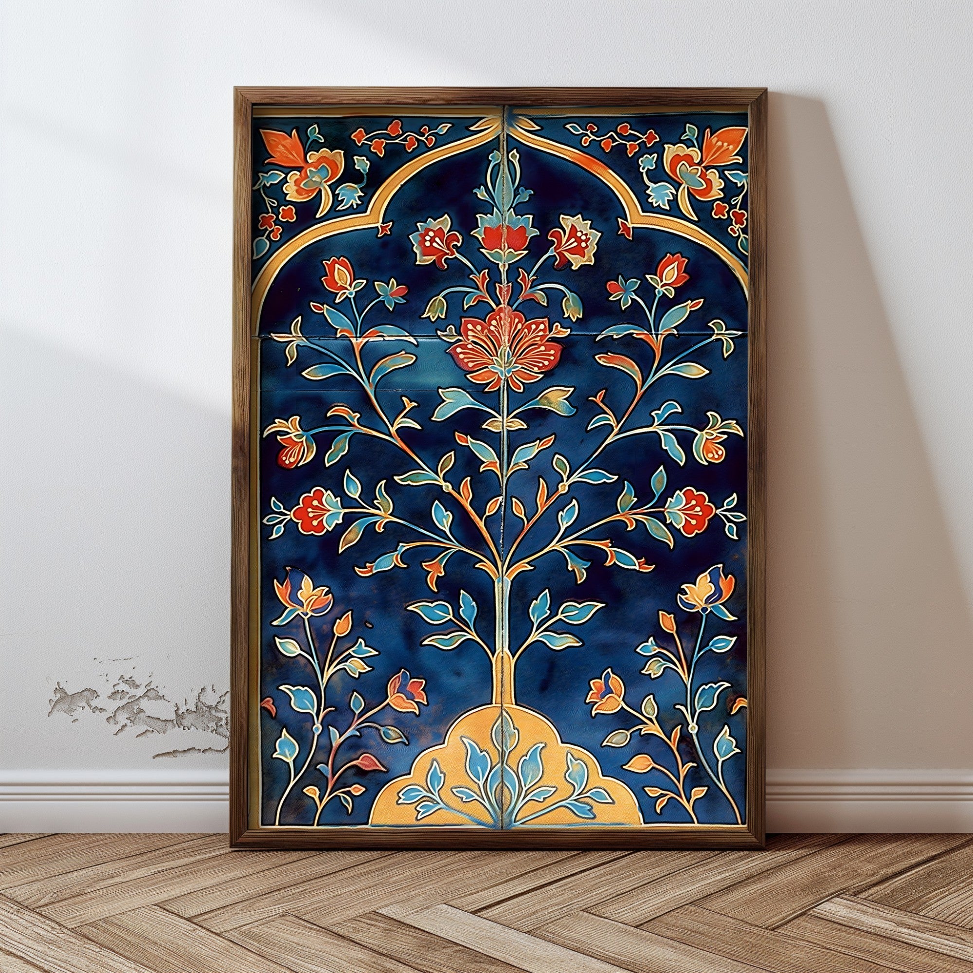 Quadro Decorativo MDF Emoldurado Multicolor GE123-L - Impressão UV em Madeira de Pinho 35x47cm